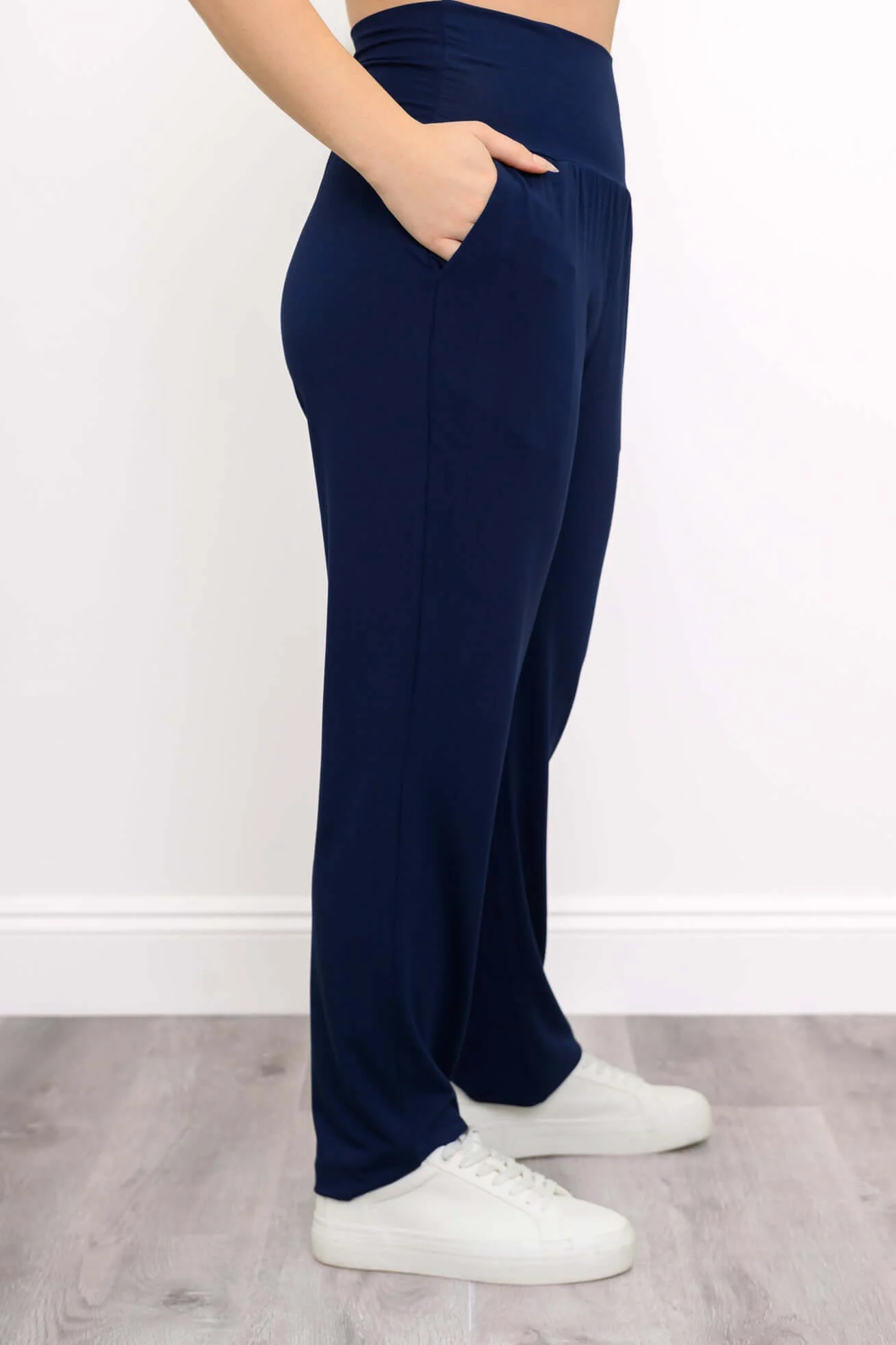 Clair Pant, Indigo, Bamboo - Image 4