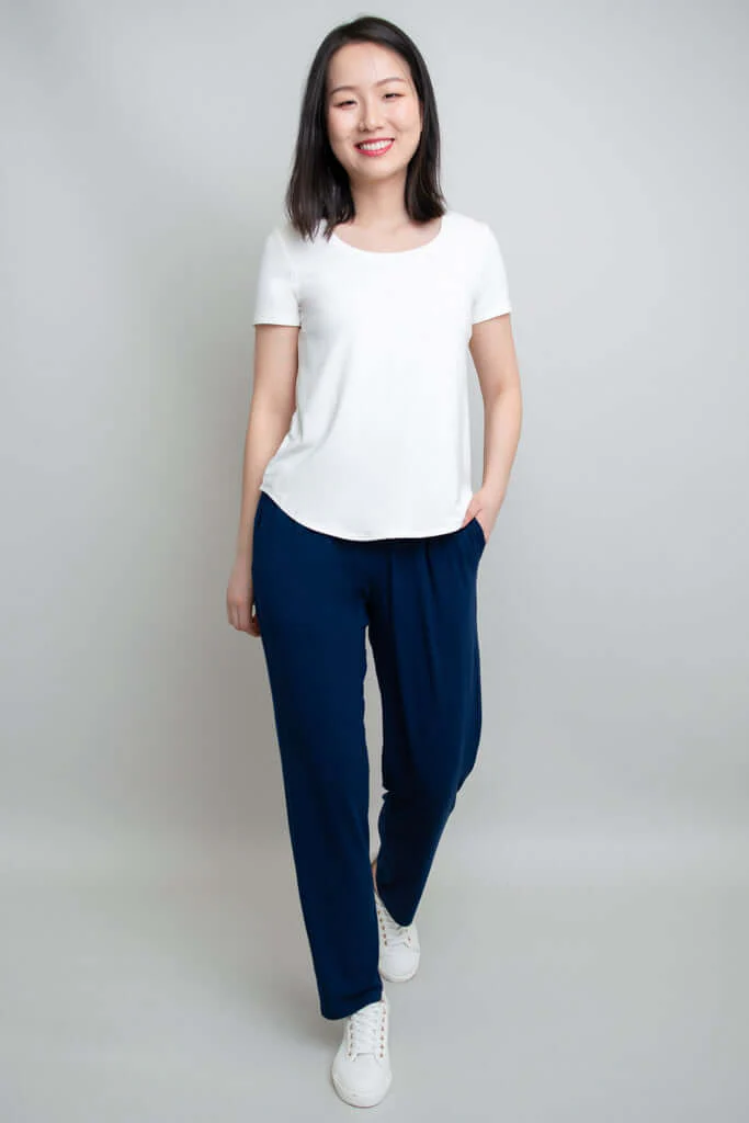 Clair Pant, Indigo, Bamboo - Image 5