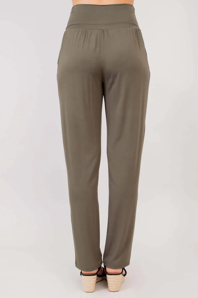 Clair Pant, Khaki, Bamboo - Image 4
