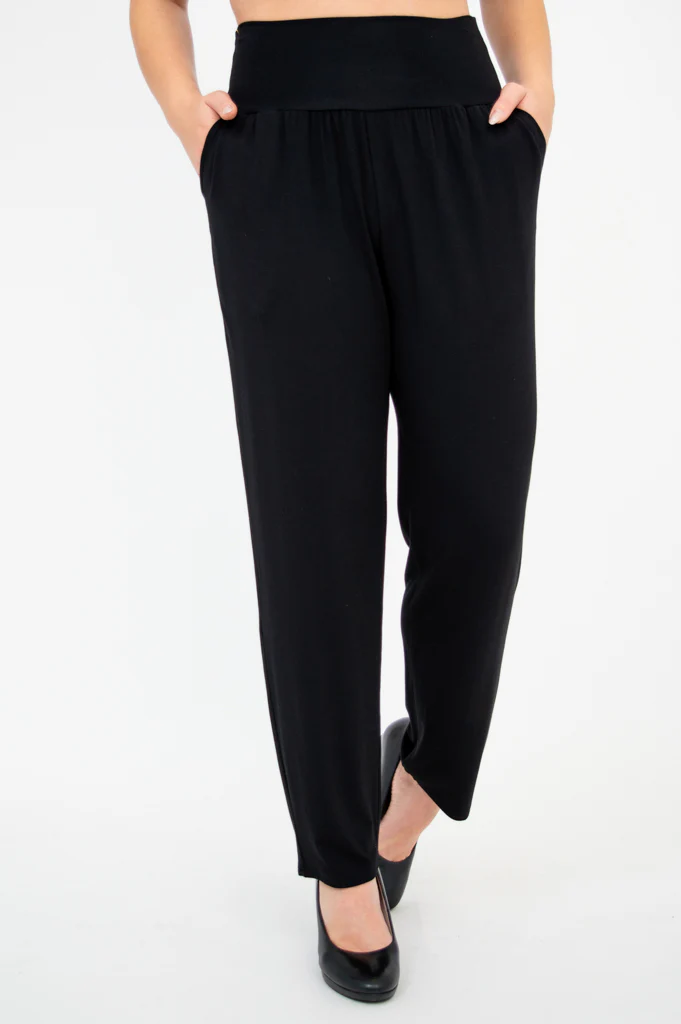 Clair Petite Pant, Black, Bamboo - Image 6