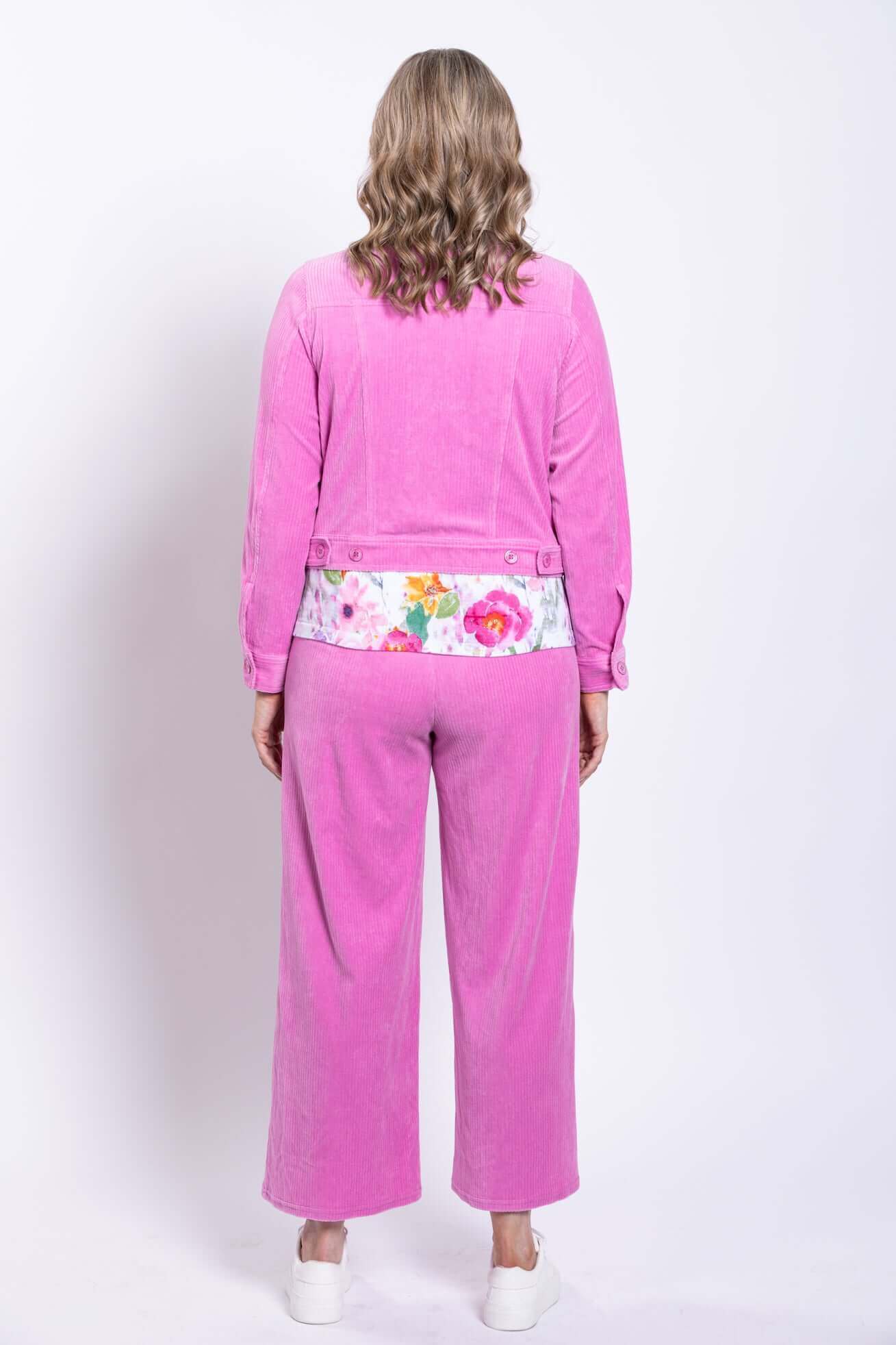 Colleen Jacket, Pink, Cotton Corduroy - Image 5
