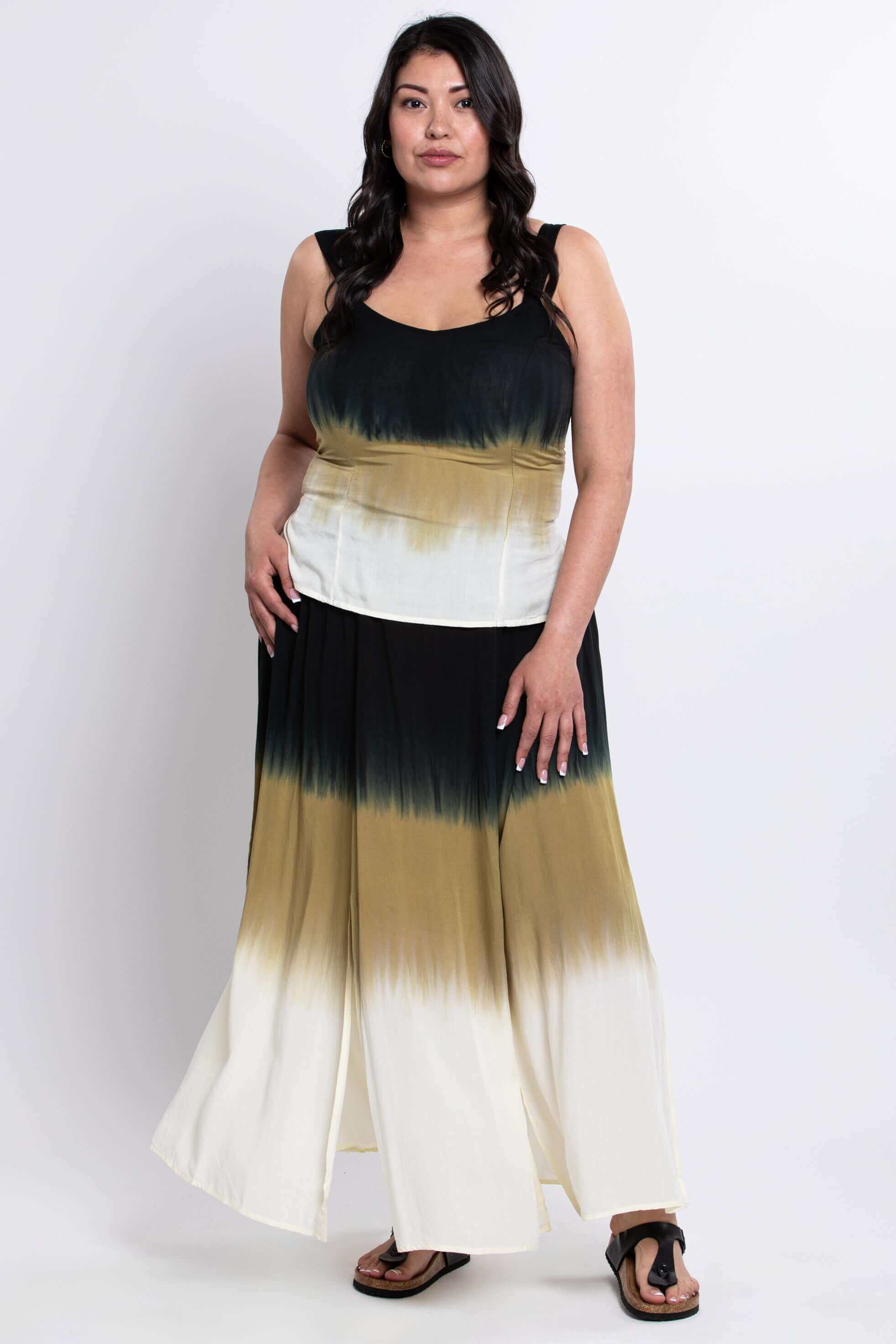 Comfy Skirt, Black Dip-Dye - Image 3