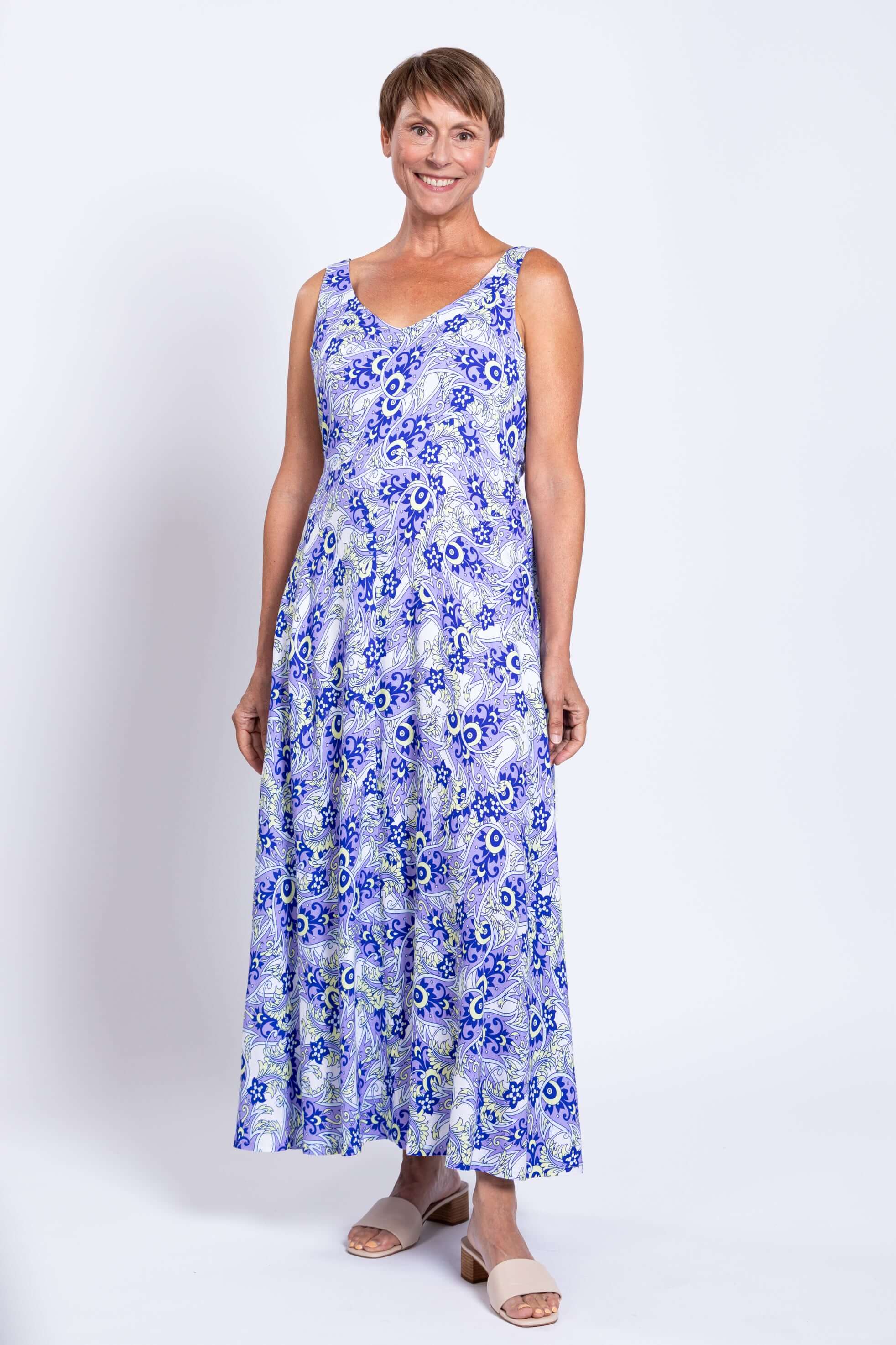 Coraline Dress, Dazzle, Linen Bamboo - Image 2