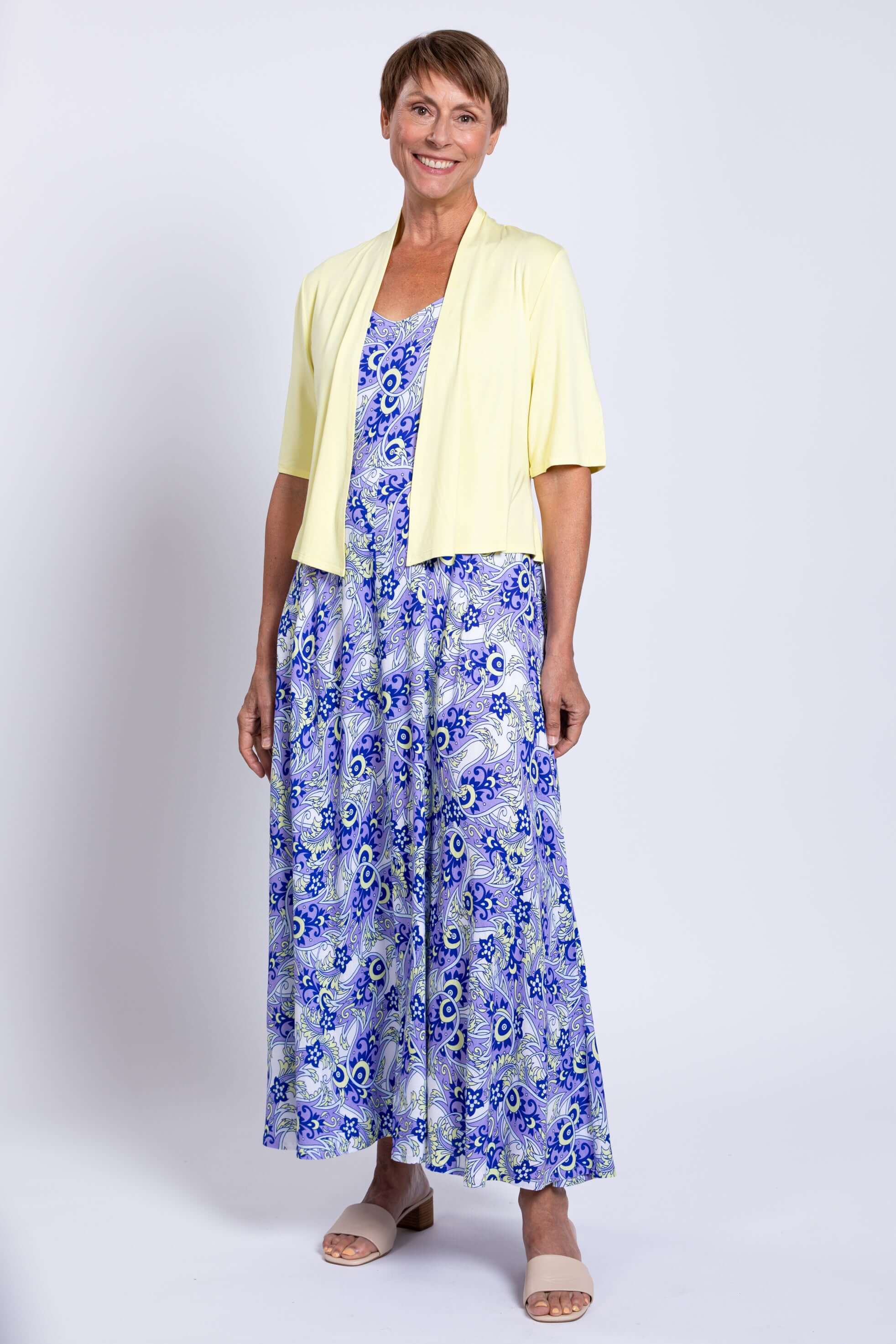 Coraline Dress, Dazzle, Linen Bamboo - Image 4