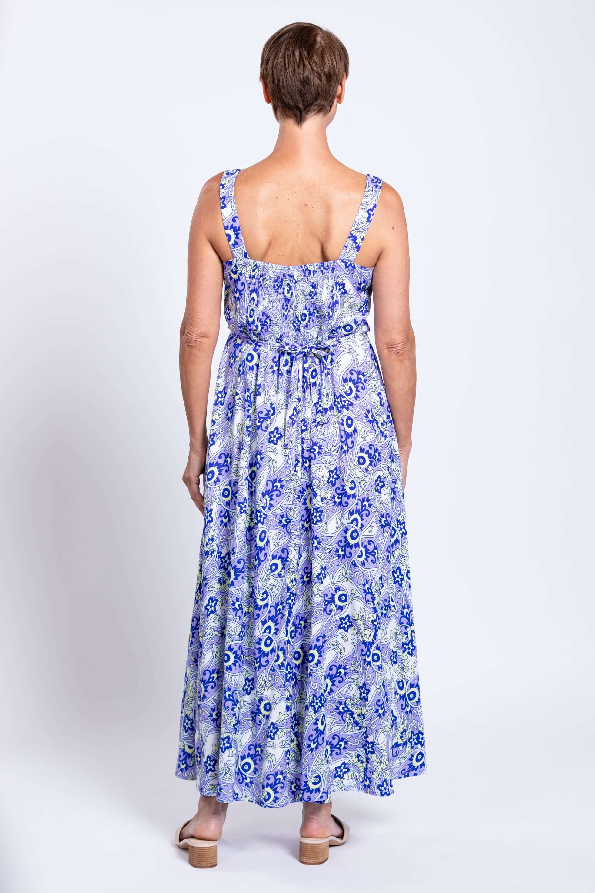 Coraline Dress, Dazzle, Linen Bamboo - Image 5
