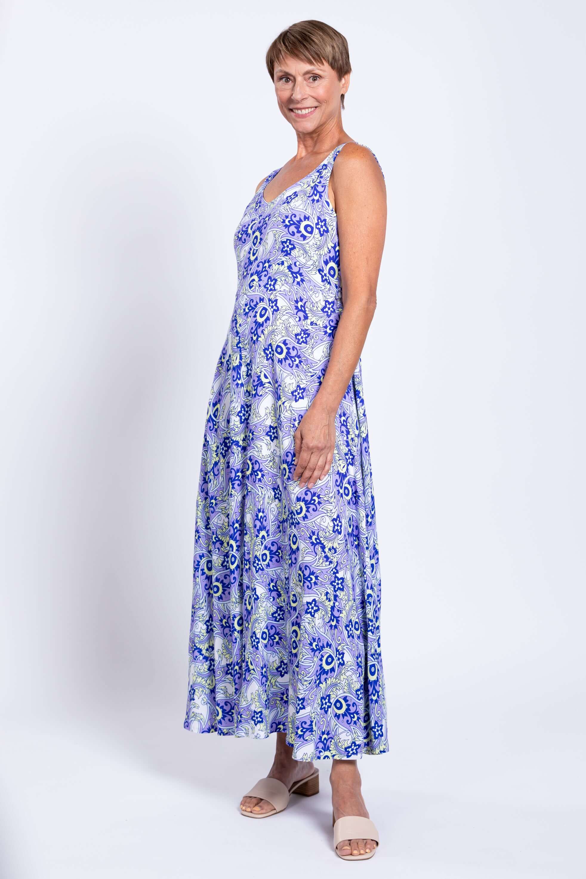 Coraline Dress, Dazzle, Linen Bamboo - Image 6