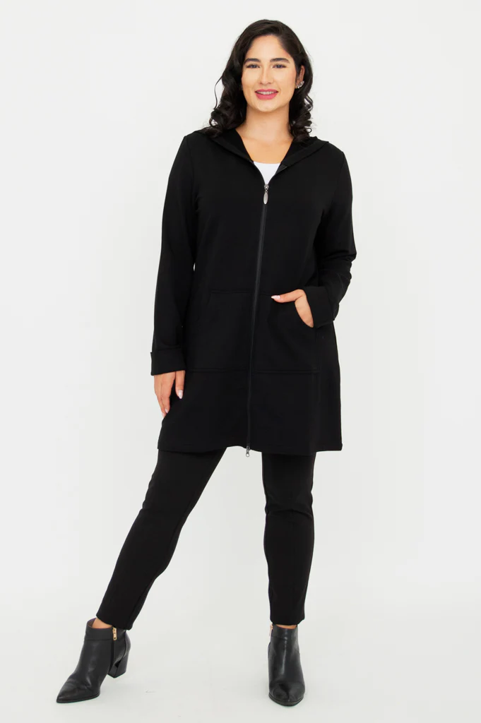 Cortes Jacket, Black, Bamboo Fleece - Image 6