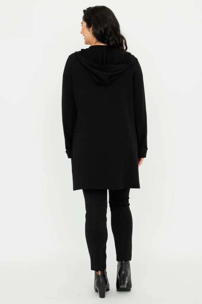 Cortes Jacket, Black, Bamboo Fleece - Image 8