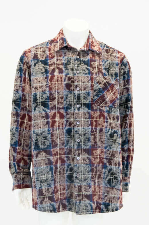 Cory Men's Shirt, Red Plaid, Cotton