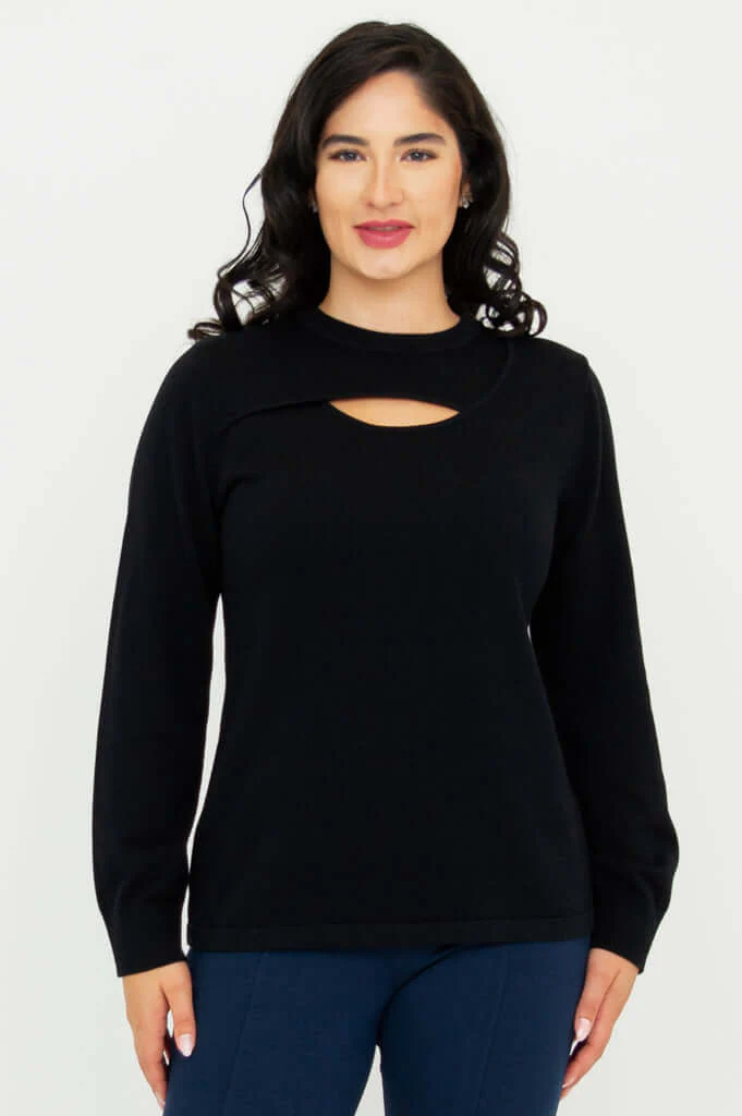 Daisy Top, Black, Cotton - Final Sale