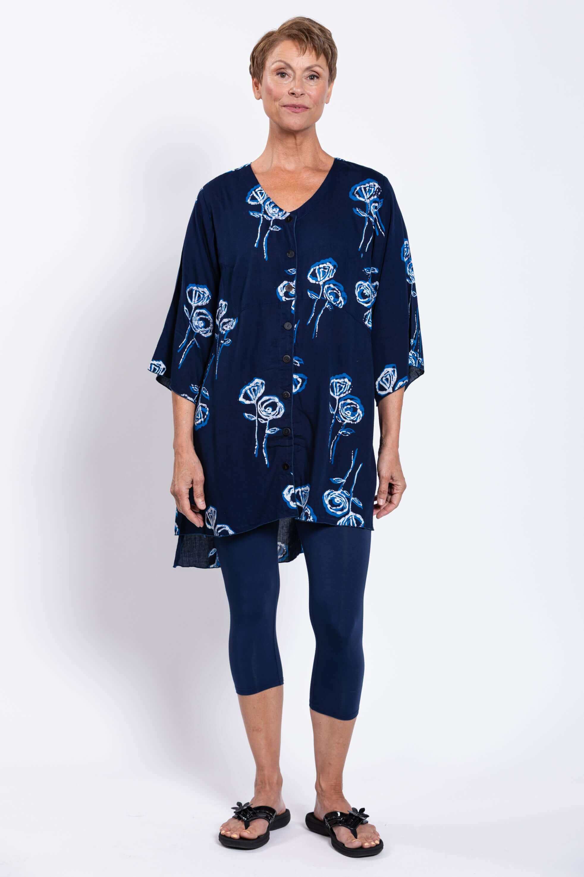 Darla Blouse, White Stem - Image 4