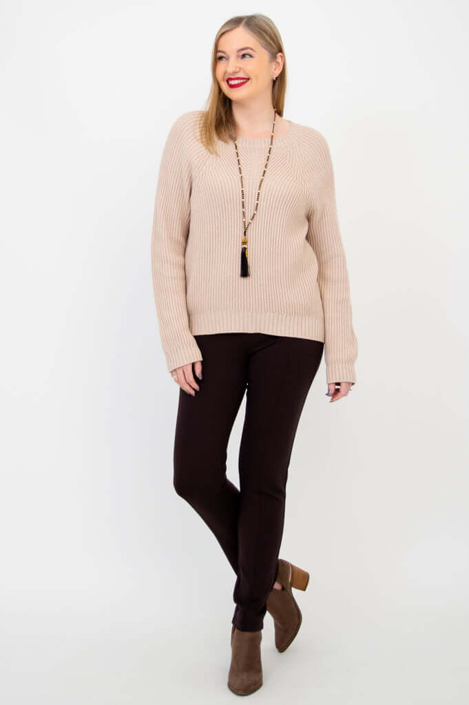 Davis Sweater, Natural, Cotton - Final Sale - Image 4