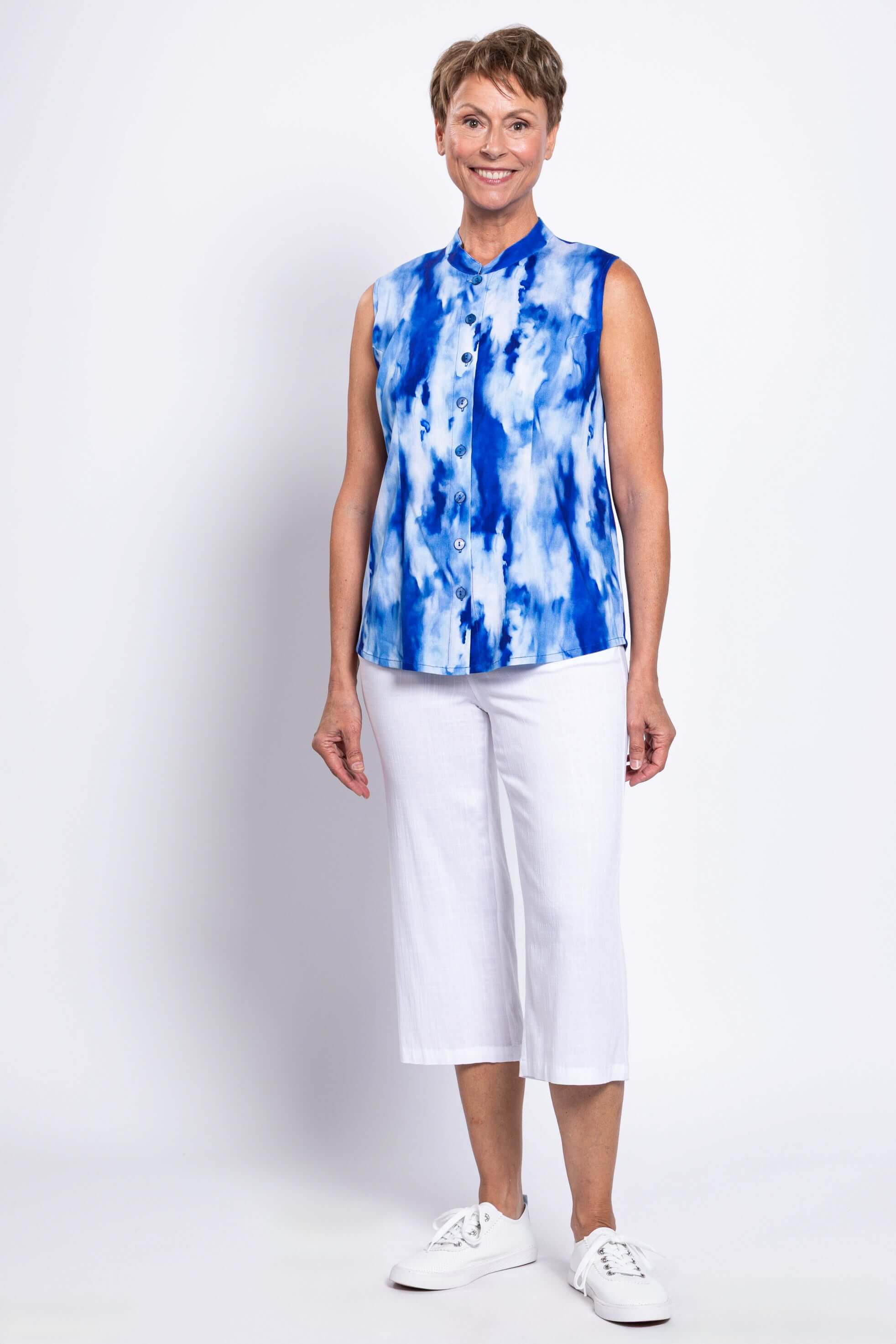 Debbie Tank, Ocean Tides, Linen Bamboo - Image 3