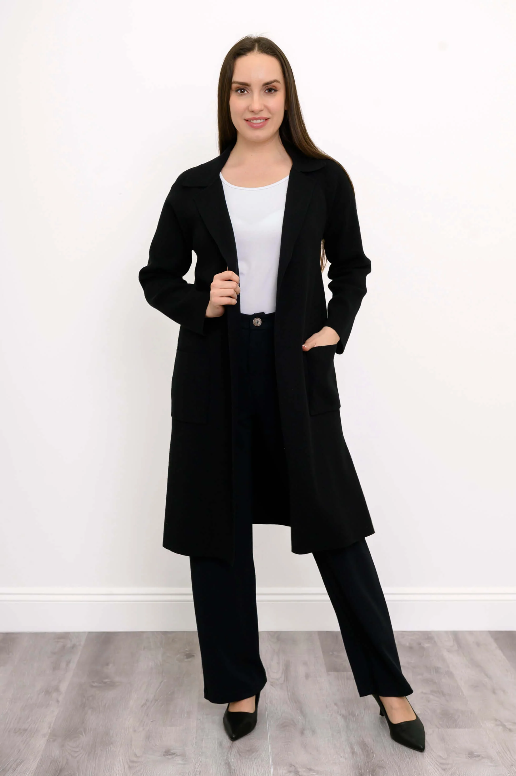 Delaney Jacket, Black, Cotton - Image 3