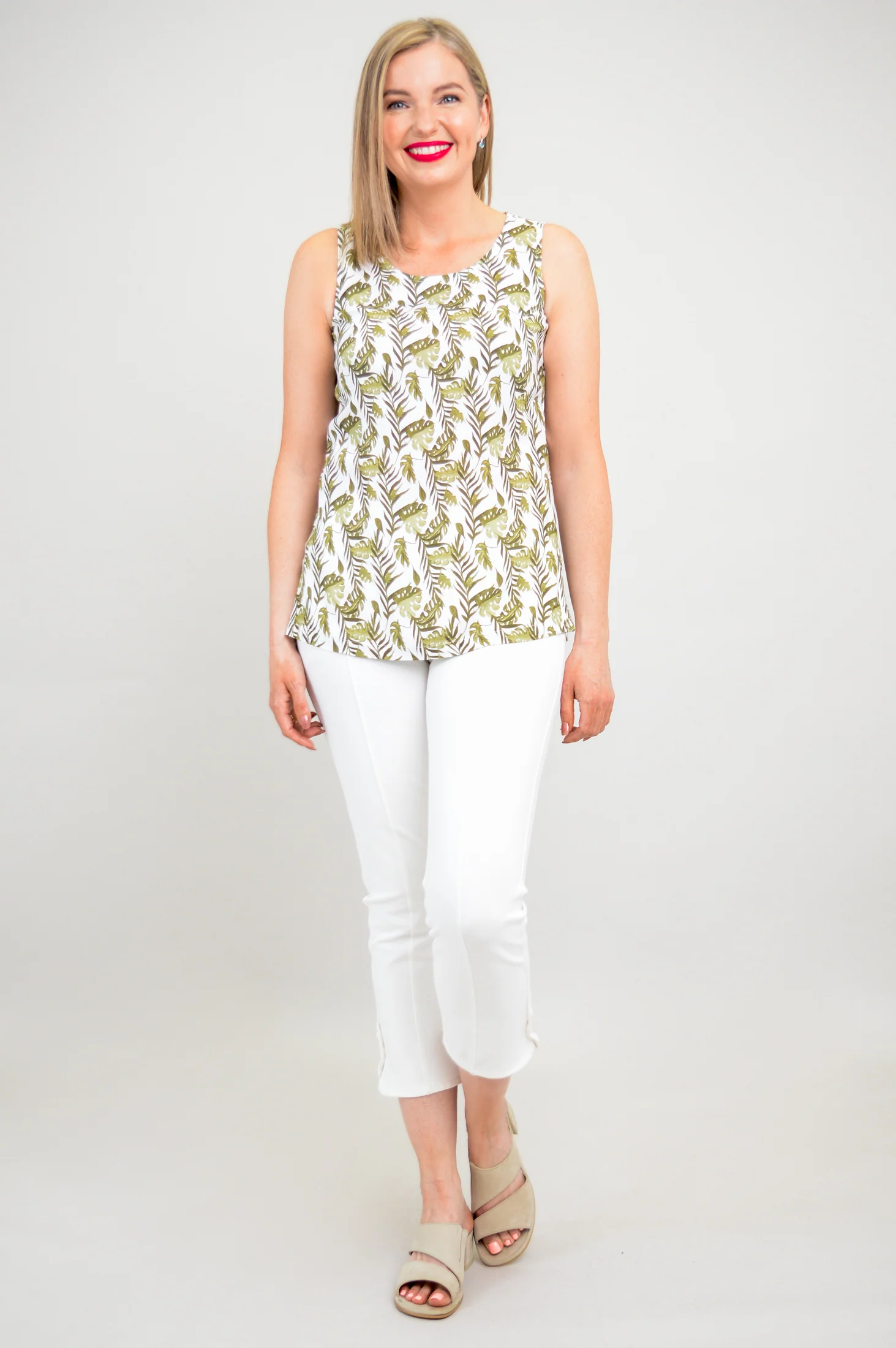 Dena Tank, Panama, Linen Bamboo - Final Sale - Image 7
