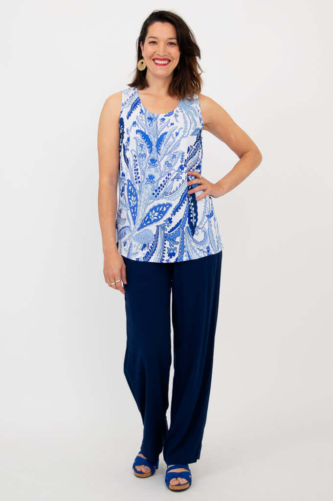 Dena Tank, Radiant, Linen Bamboo - Image 3