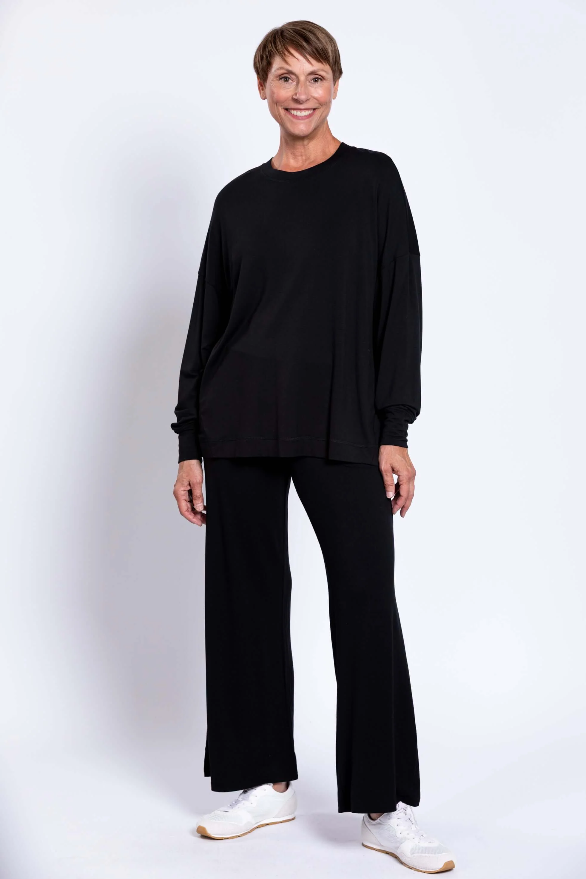 Denny Top, Black, French Terry - Image 3