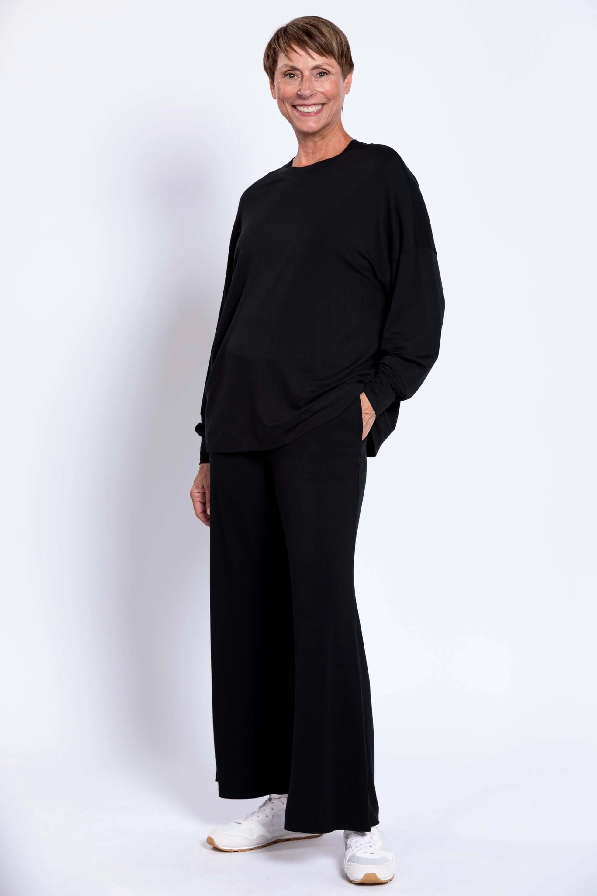 Denny Top, Black, French Terry - Image 4