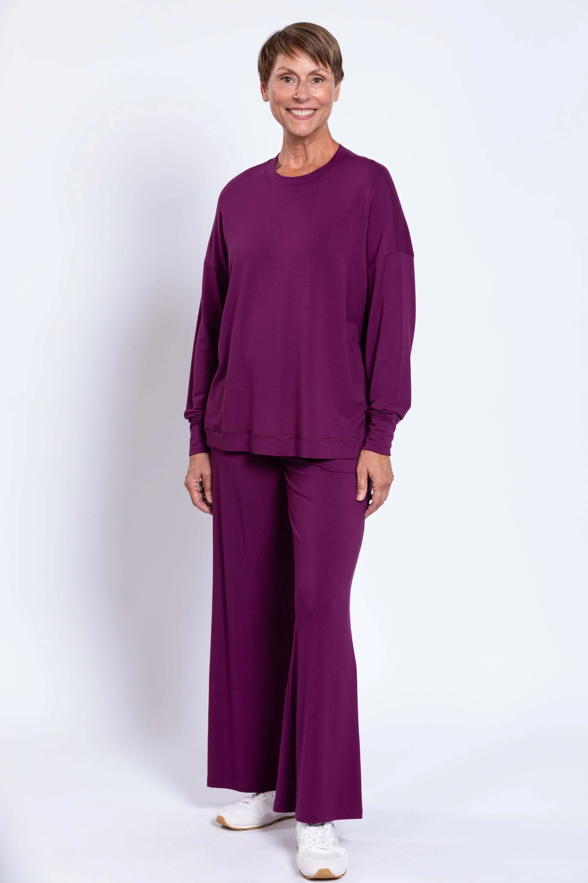 Denny Top, Magenta, French Terry - Image 5