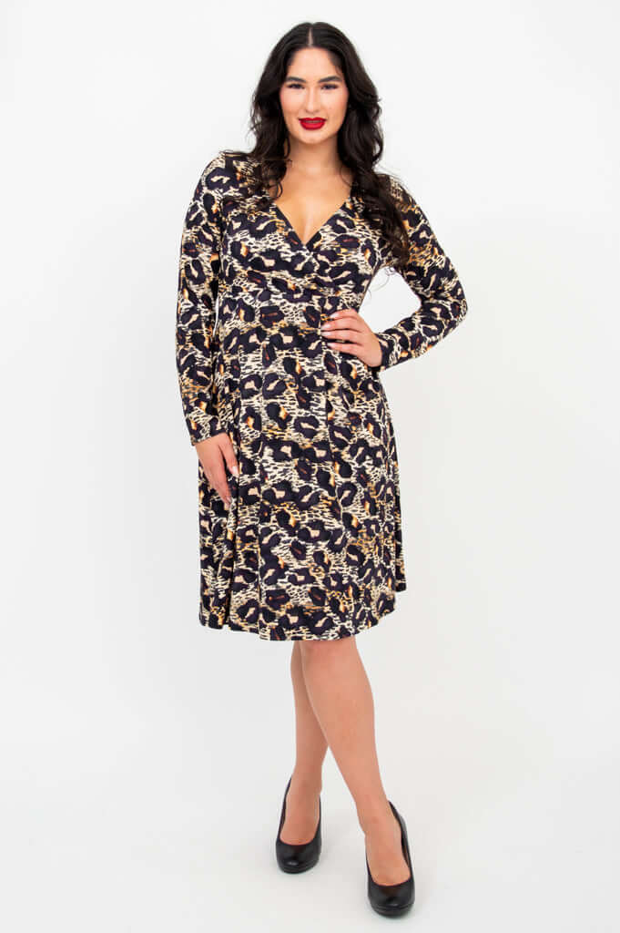 Denver Dress, Leonine, Bamboo - Final Sale