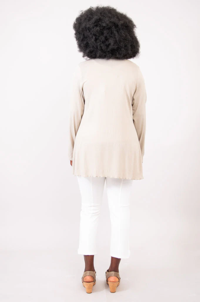 Diana Jacket, Sand, Linen Bamboo - Final Sale - Image 5