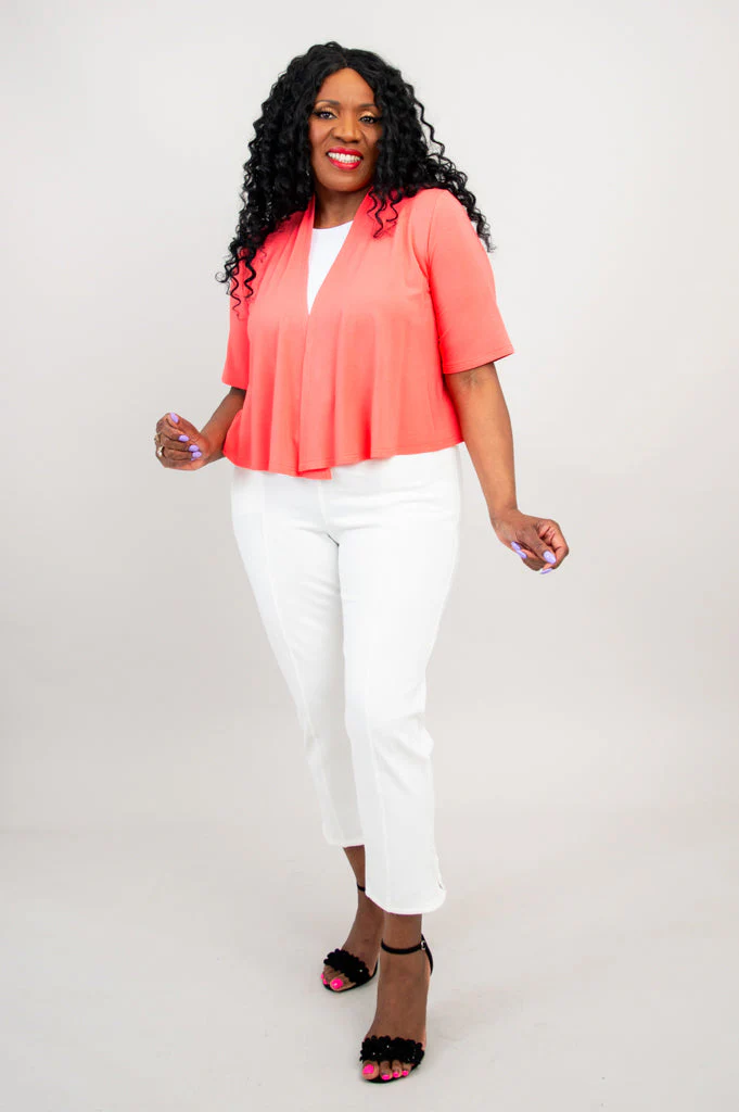 Doda Jacket, Coral, Bamboo -Final Sale - Image 5