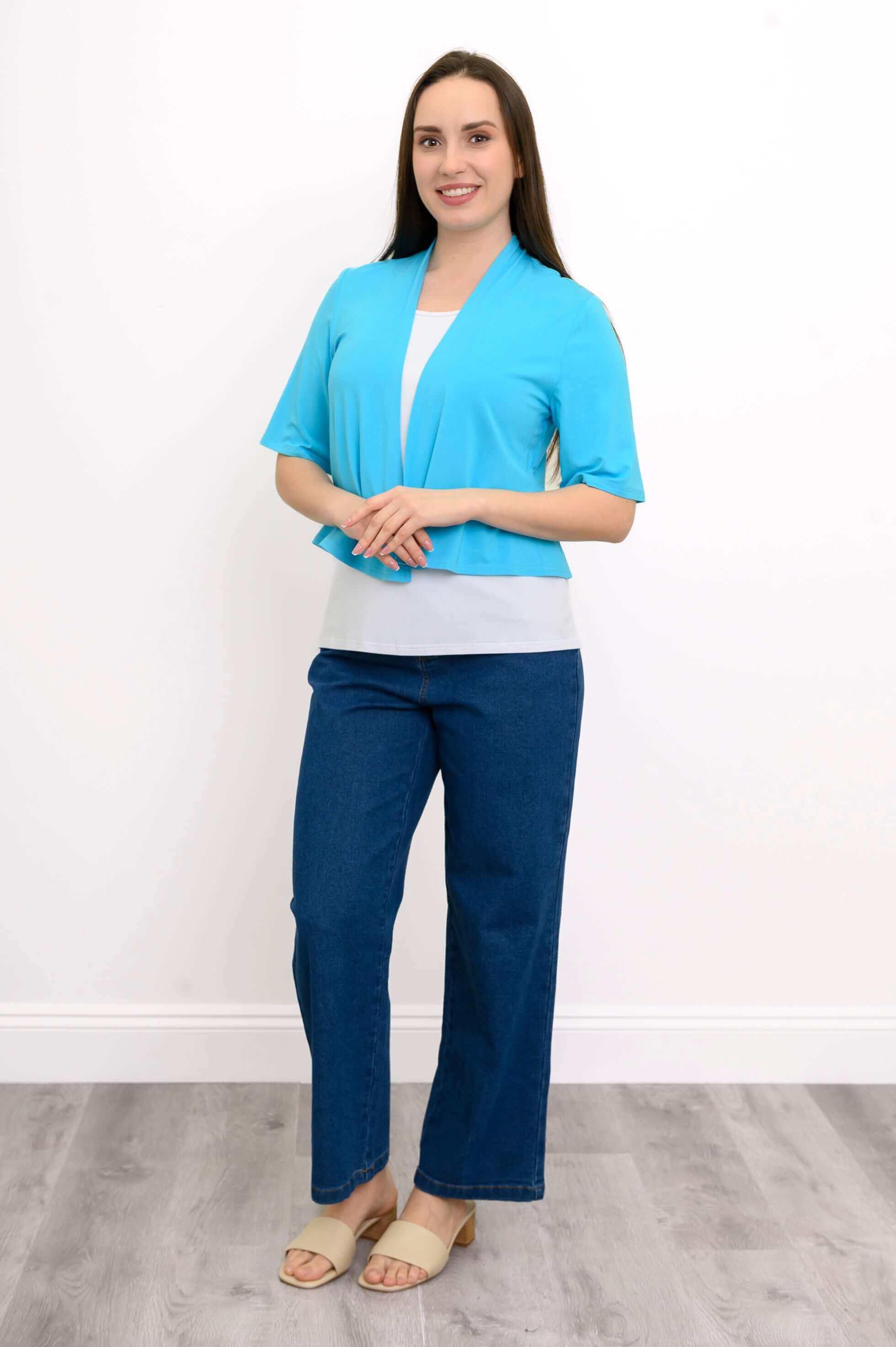 Doda Jacket, Ocean, Bamboo - Image 3
