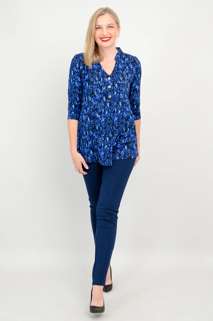 Edwina Top, Deepwater, Bamboo - Final Sale - Image 7