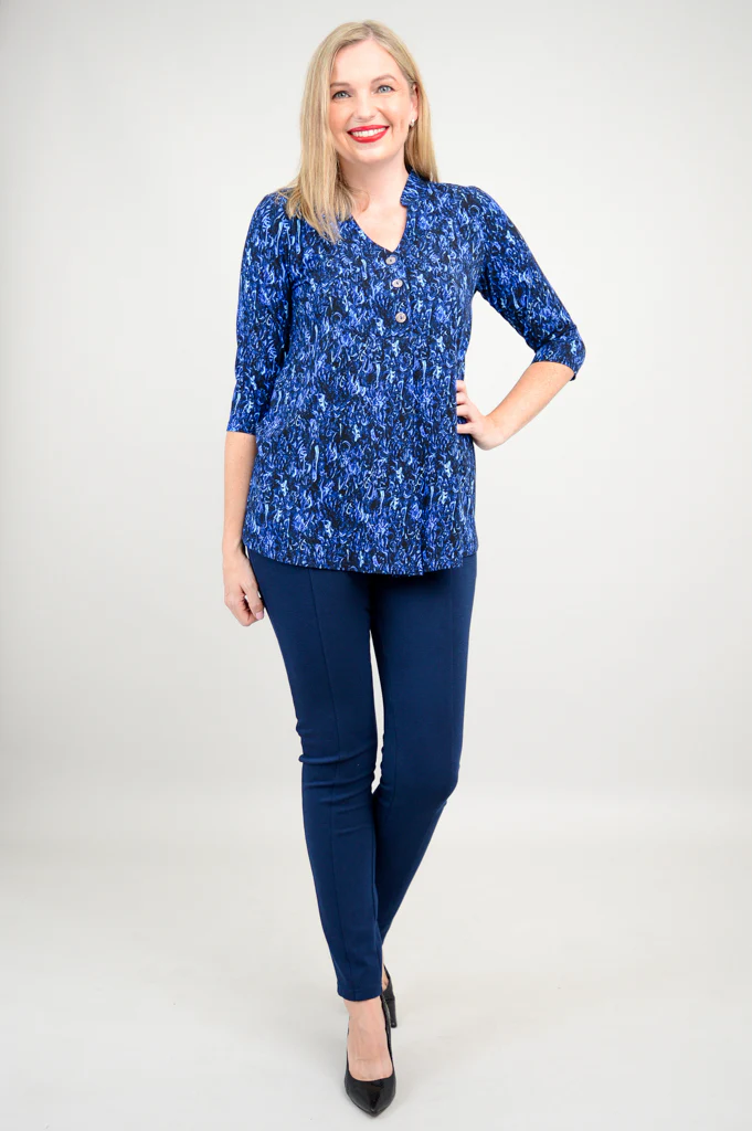 Edwina Top, Deepwater, Bamboo - Final Sale - Image 9