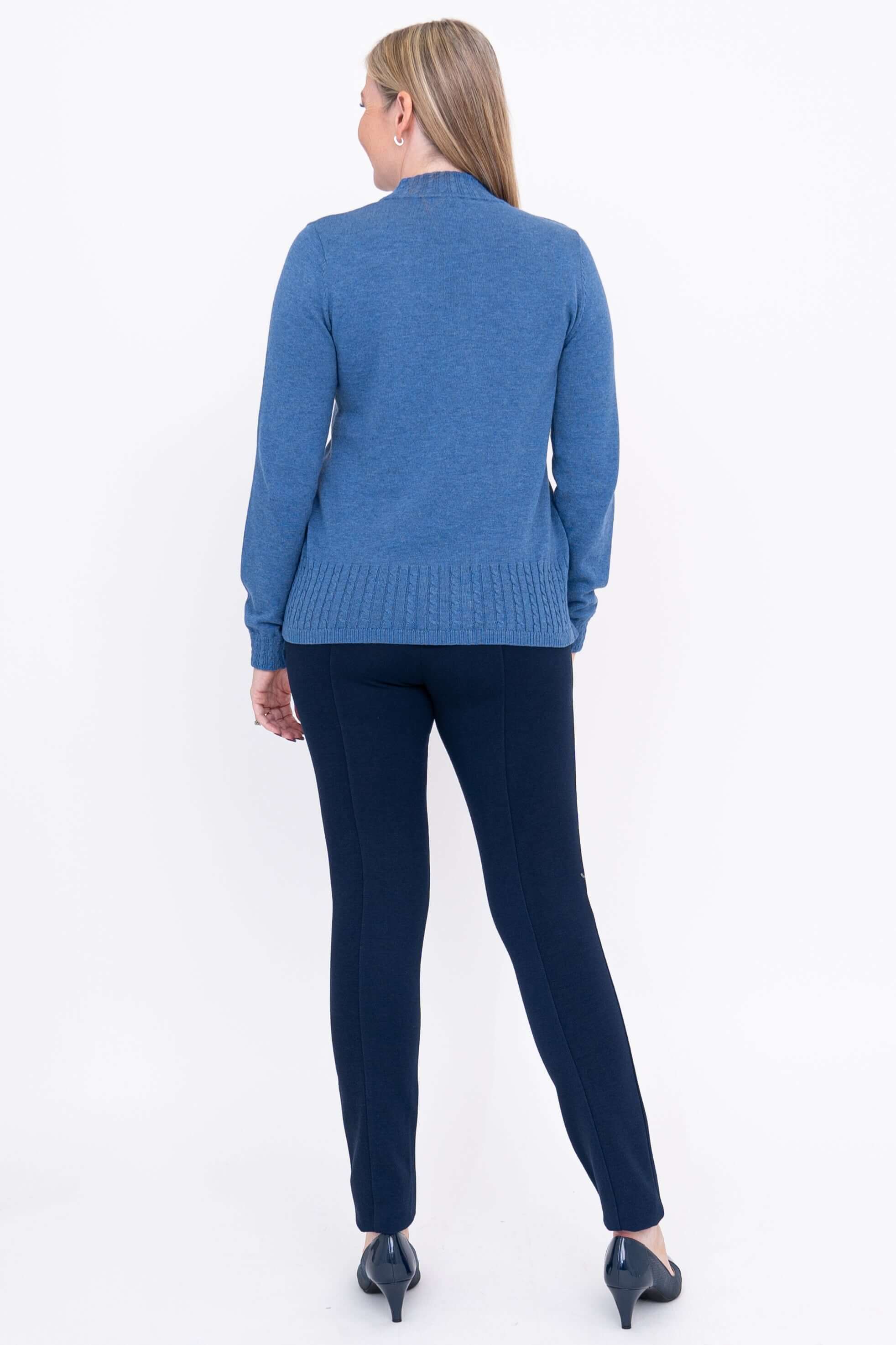 Ella Sweater, Denim, Cotton - Image 4