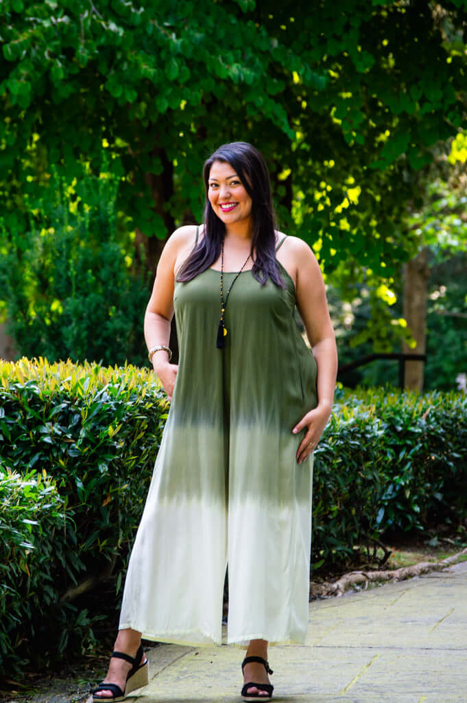 Ender Jumpsuit, Green Dip-Dye - Image 2