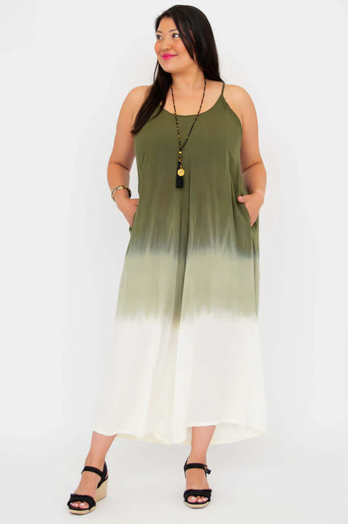 Ender Jumpsuit, Green Dip-Dye - Image 4