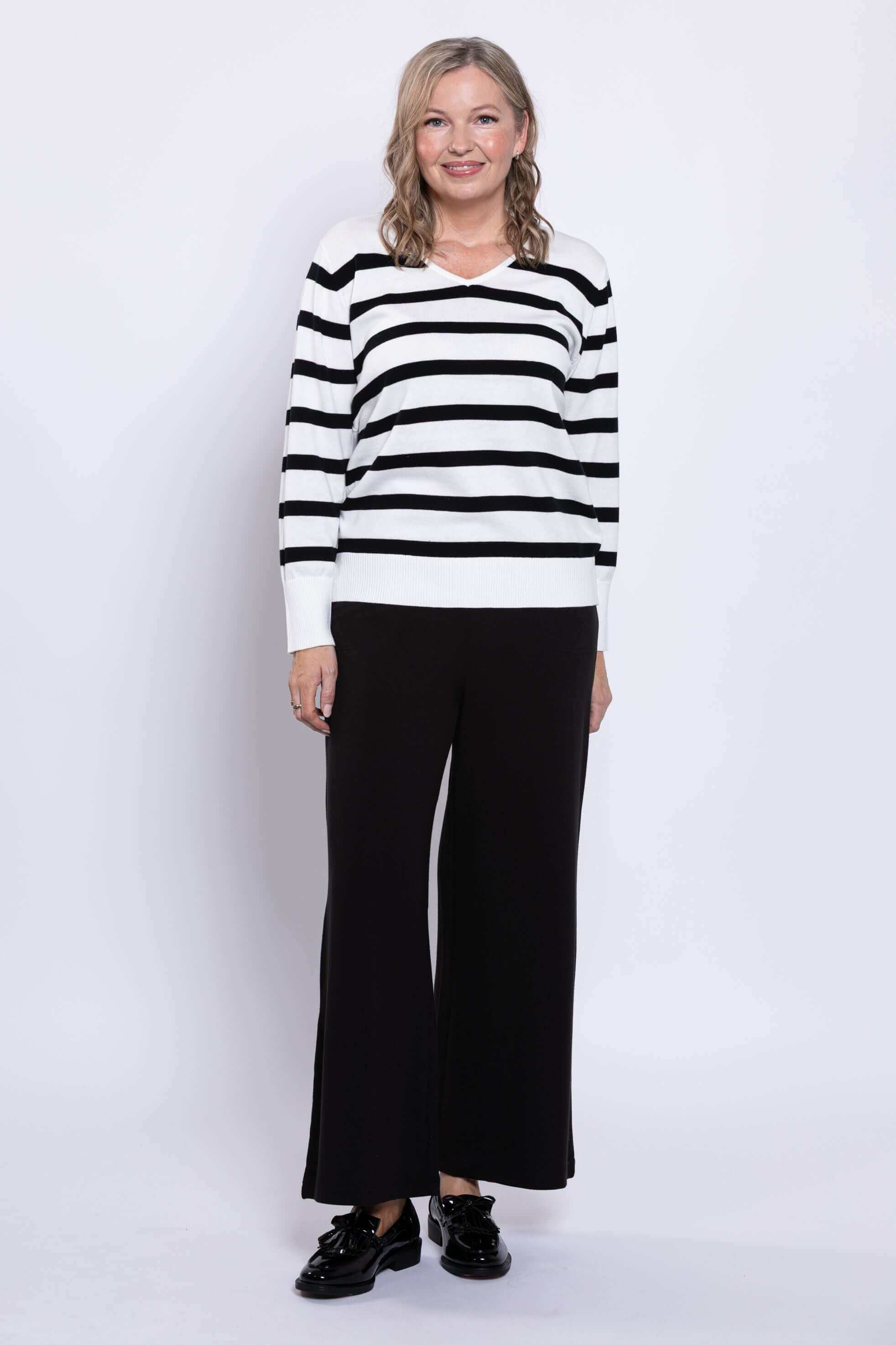 Essex Sweater, Winter Stripe, Cotton - Image 3
