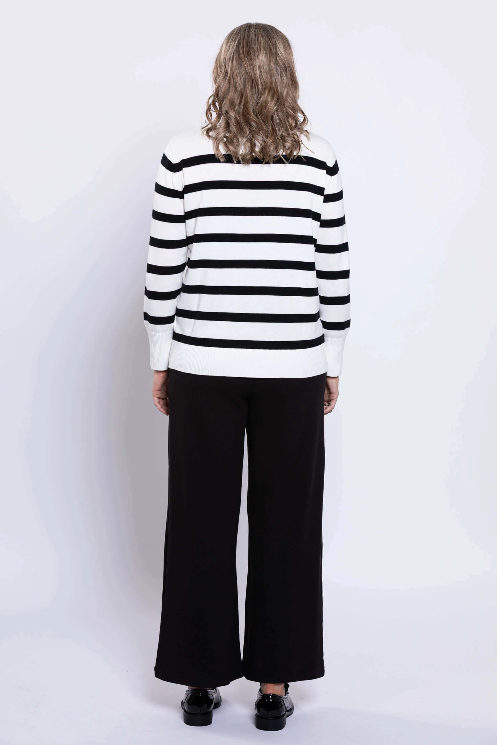 Essex Sweater, Winter Stripe, Cotton - Image 4