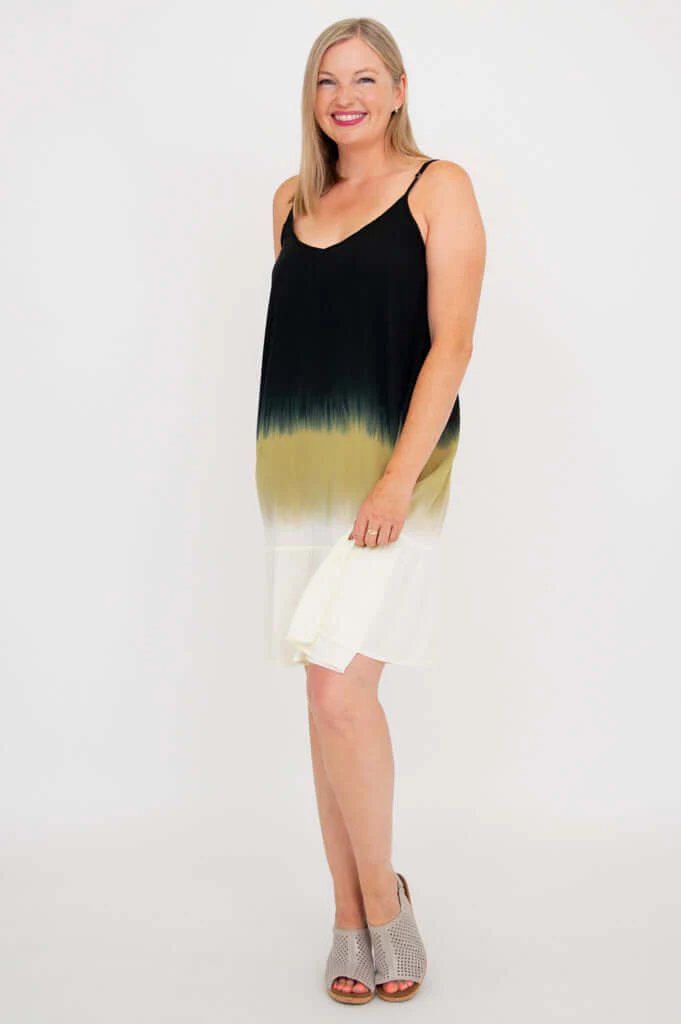 Ettie Dress, Black Dip-Dye - Image 2