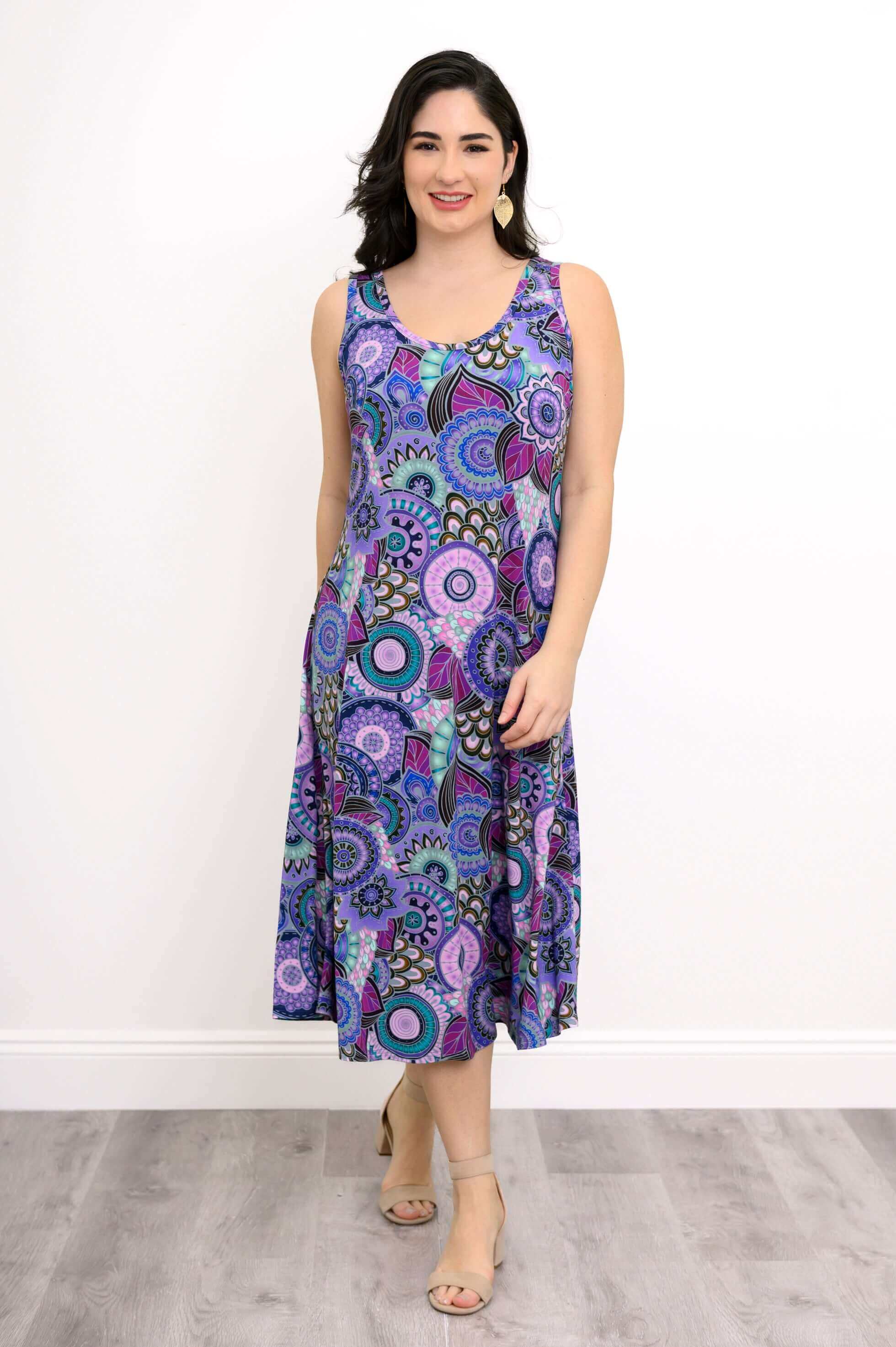 Evangelina Dress, Royale Peacock, Bamboo