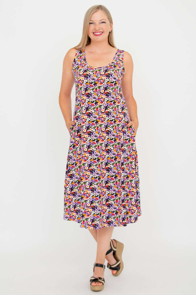 Evangelina Dress, Frolic, Bamboo