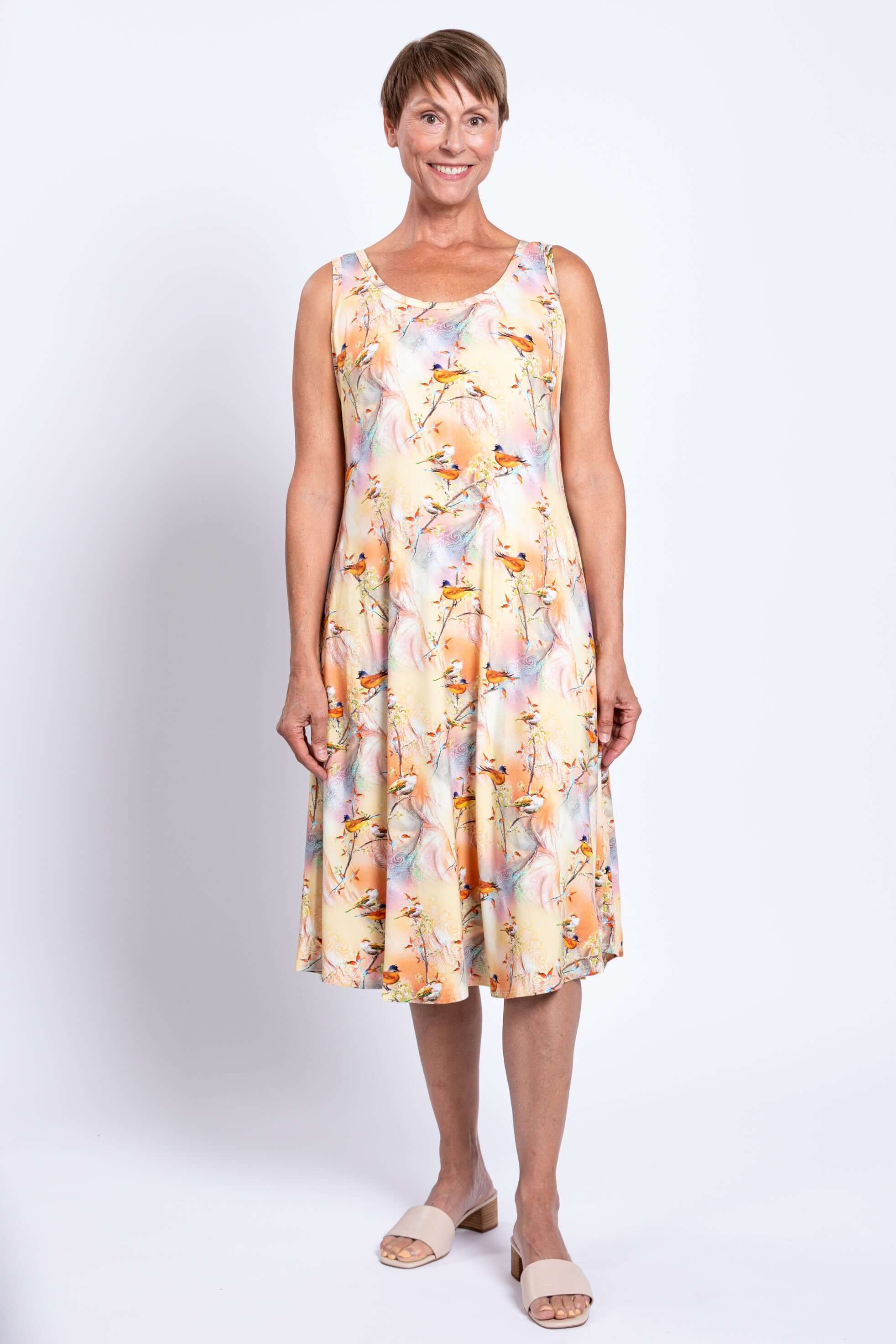 Evangelina Dress, Songbird, Bamboo - Final Sale - Image 3
