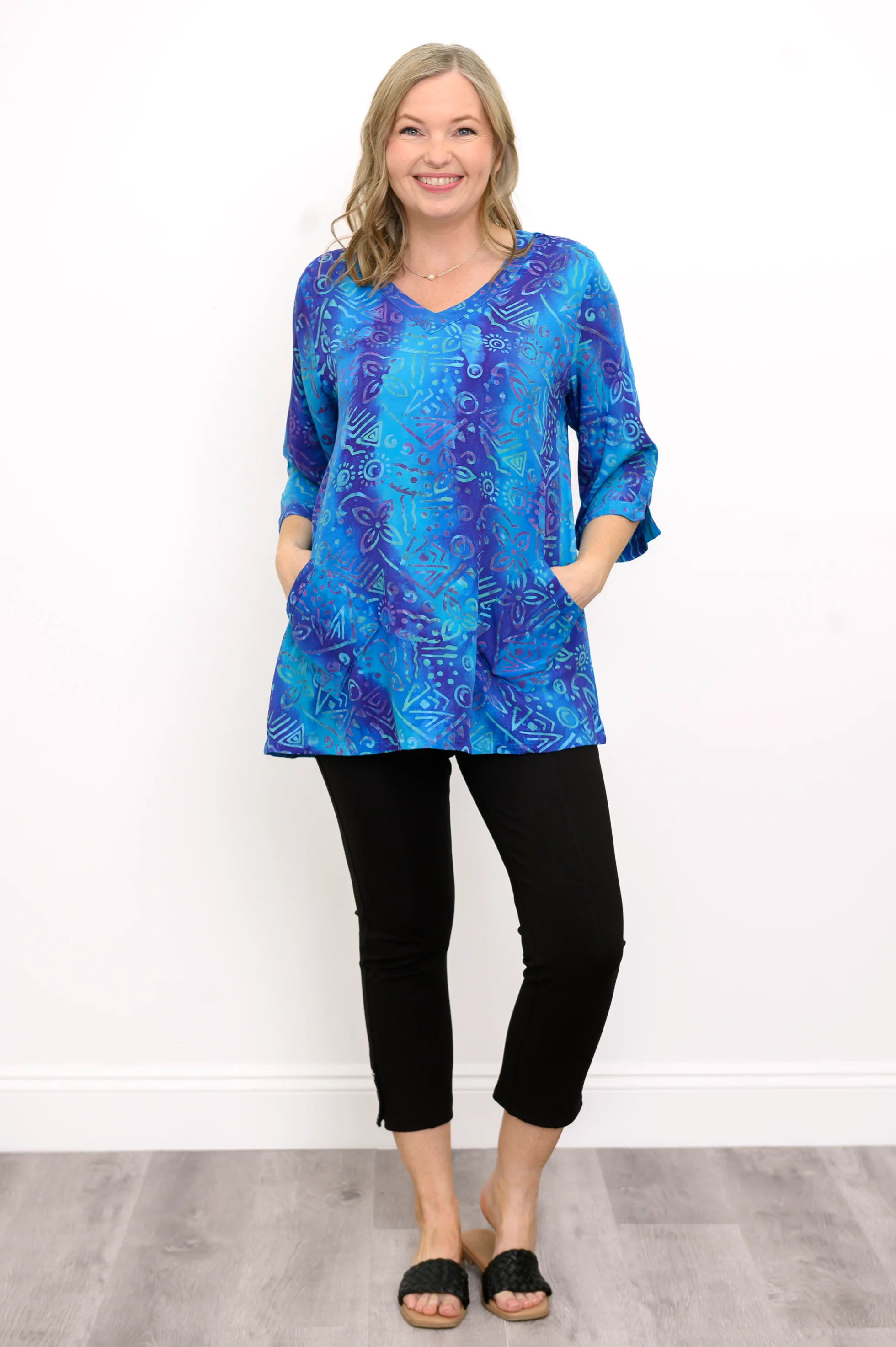 Evelyn Top, Ocean Sketch - Image 2