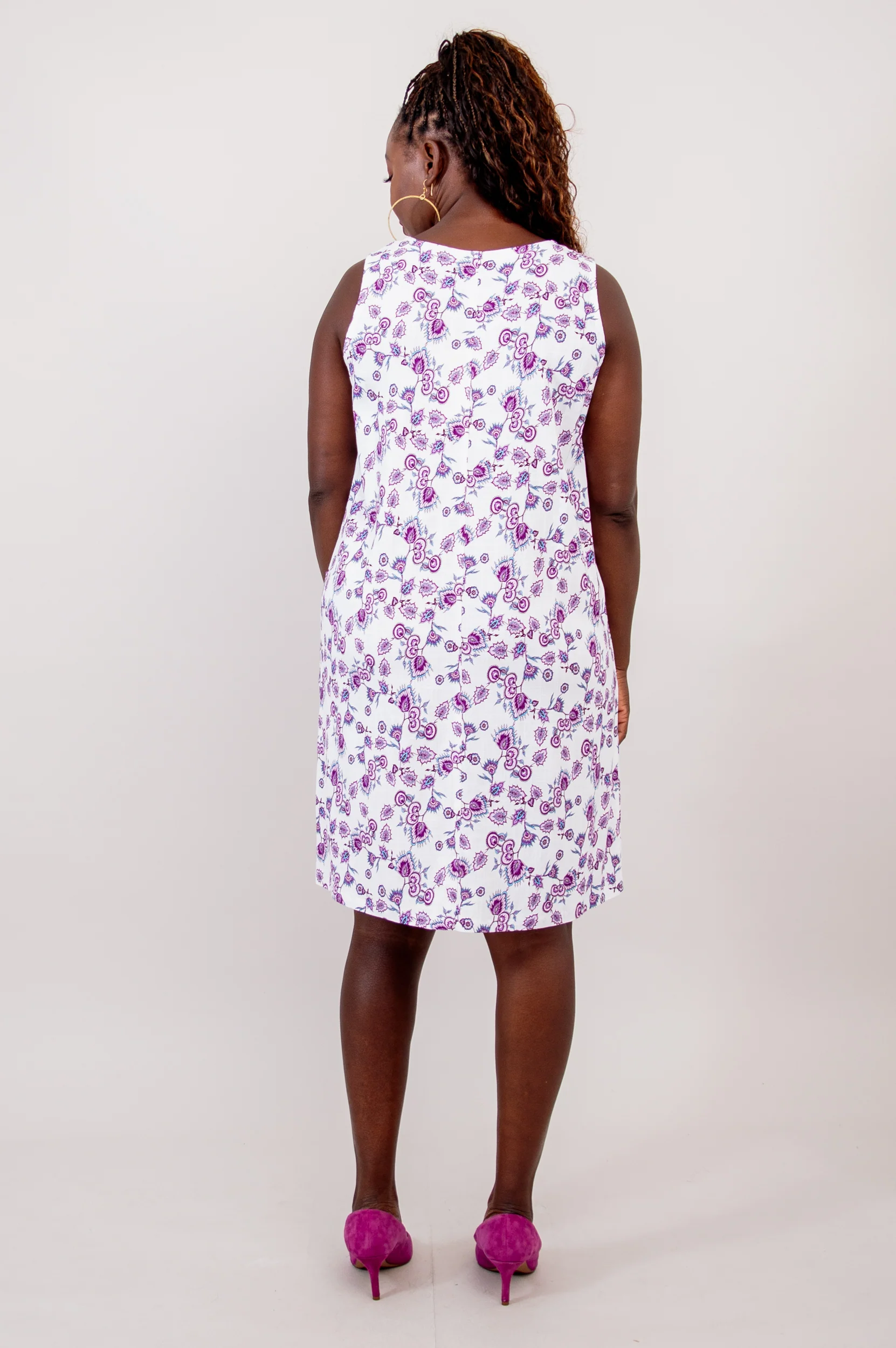 Felicia Dress, Rajou, Linen Bamboo - Final Sale - Image 4