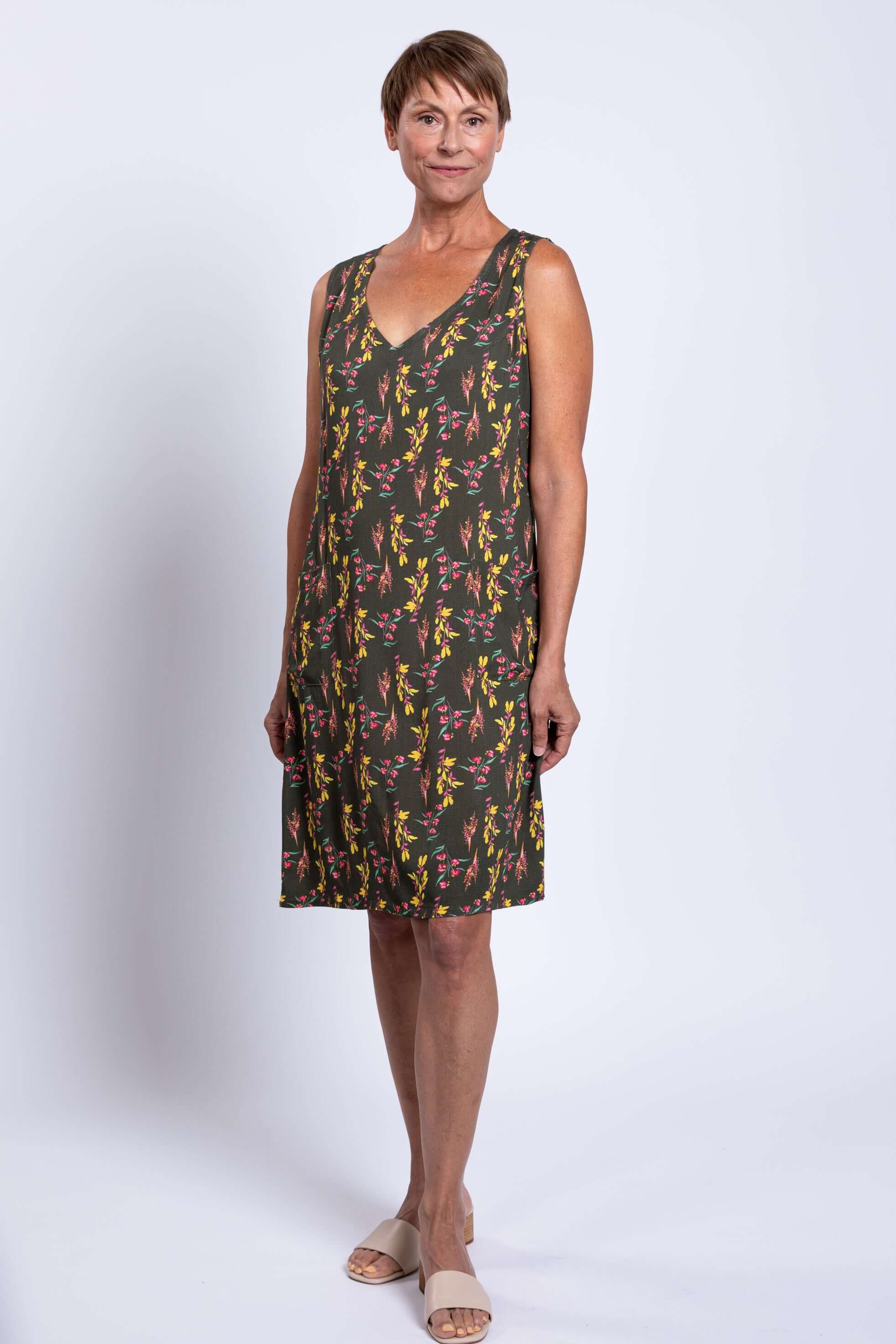Felicia Dress, Wonder, Linen Bamboo - Image 7
