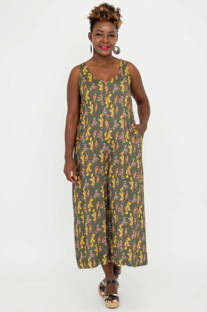 Fernanda Jumpsuit, Wonder, Linen Bamboo - Image 3