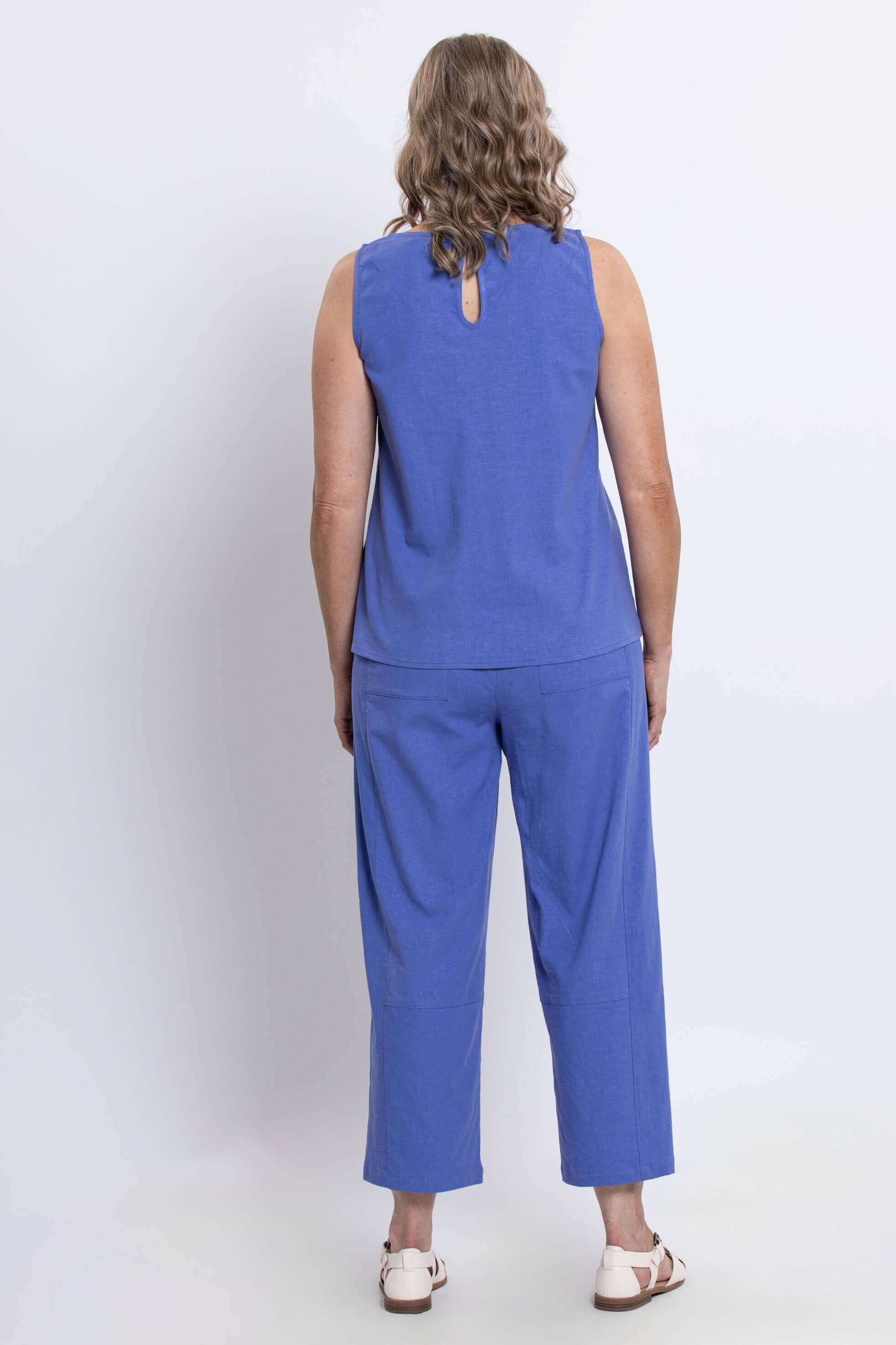 Ferris Tank, Soft Violet, Linen Viscose - Image 4