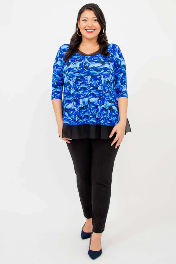 Flora Top, Blue Rose, Bamboo - Final Sale - Image 2