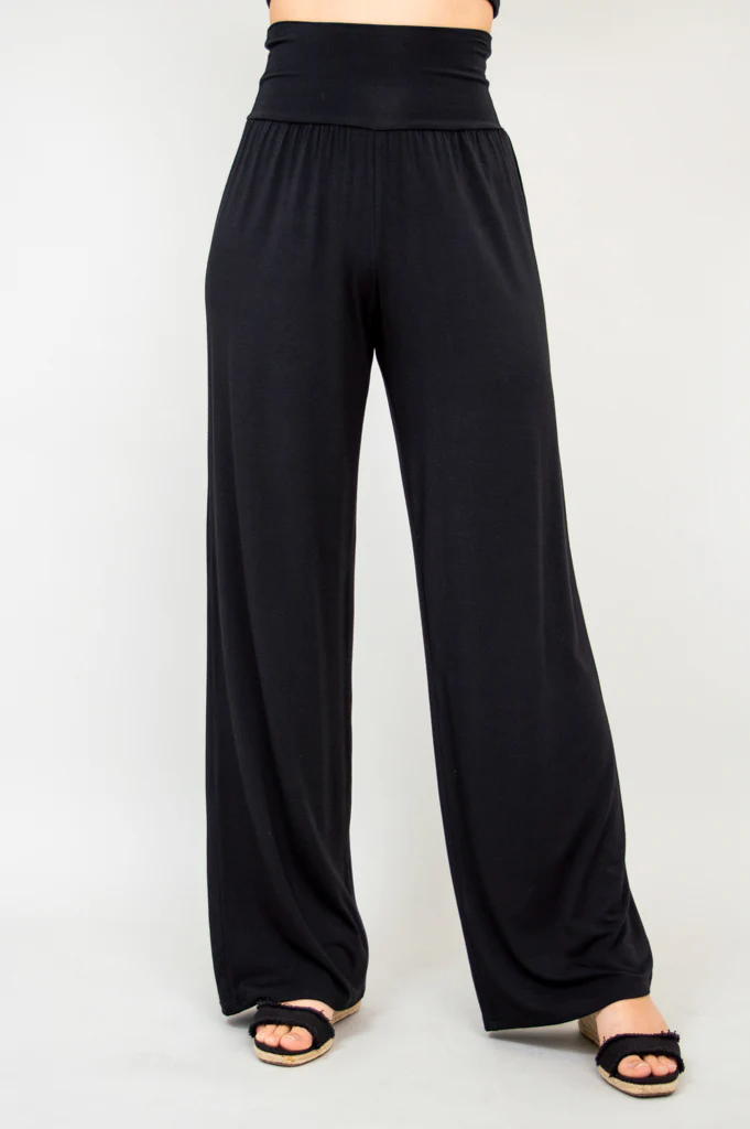 Gaylene Pant, Black, Bamboo - Image 3