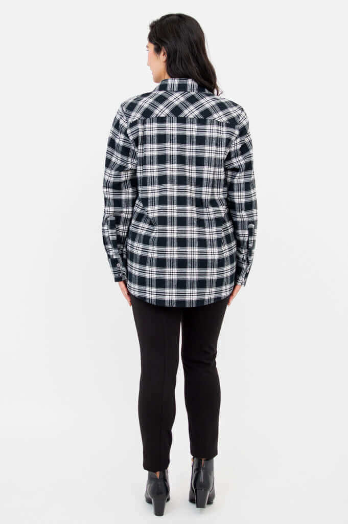 Georgia Top, Basalt Plaid, Cotton - Final Sale - Image 5