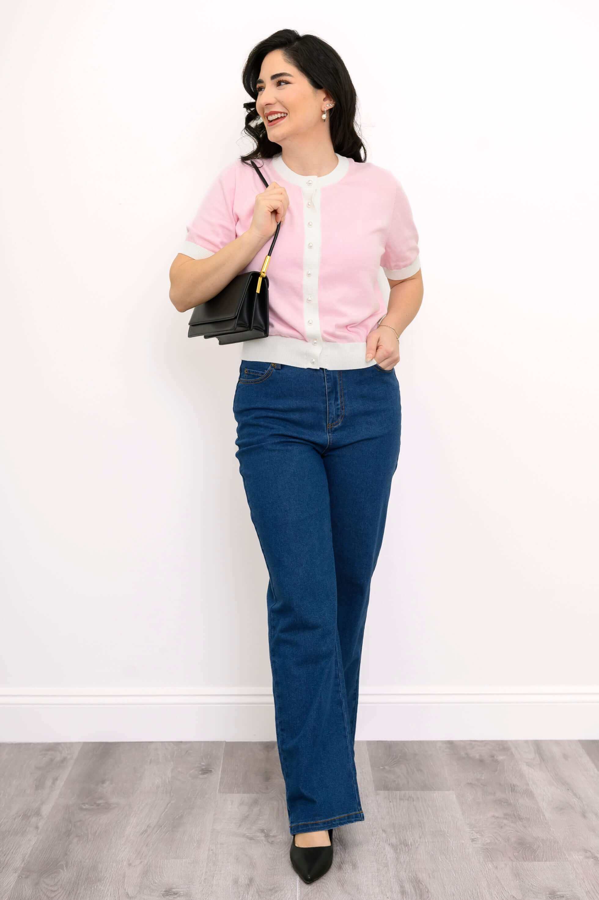 Georgina Cardigan, Pink Blush, Cotton - Image 2
