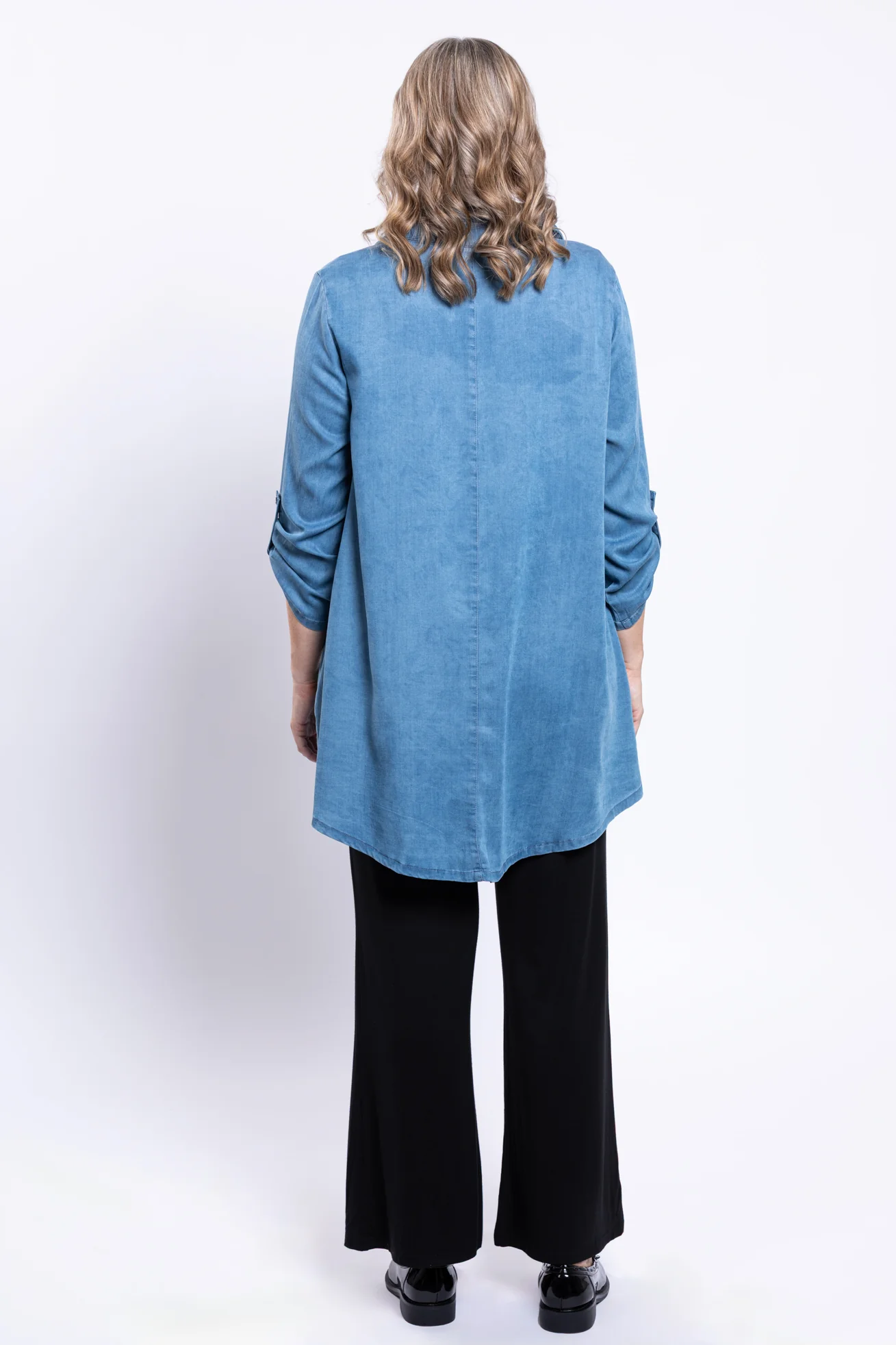 Gill Blouse,Tencel Denim - Image 3