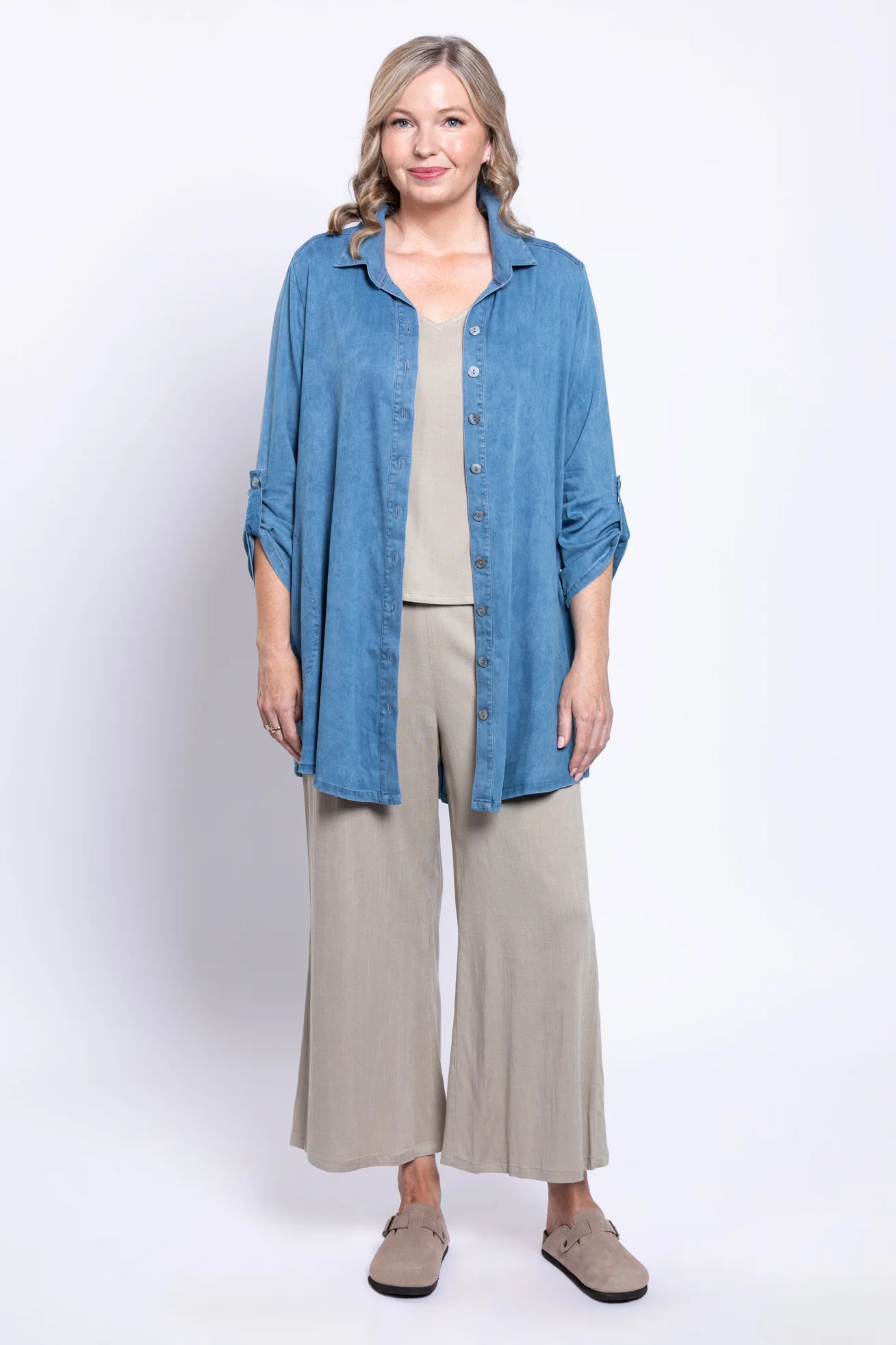 Gill Blouse,Tencel Denim - Image 5
