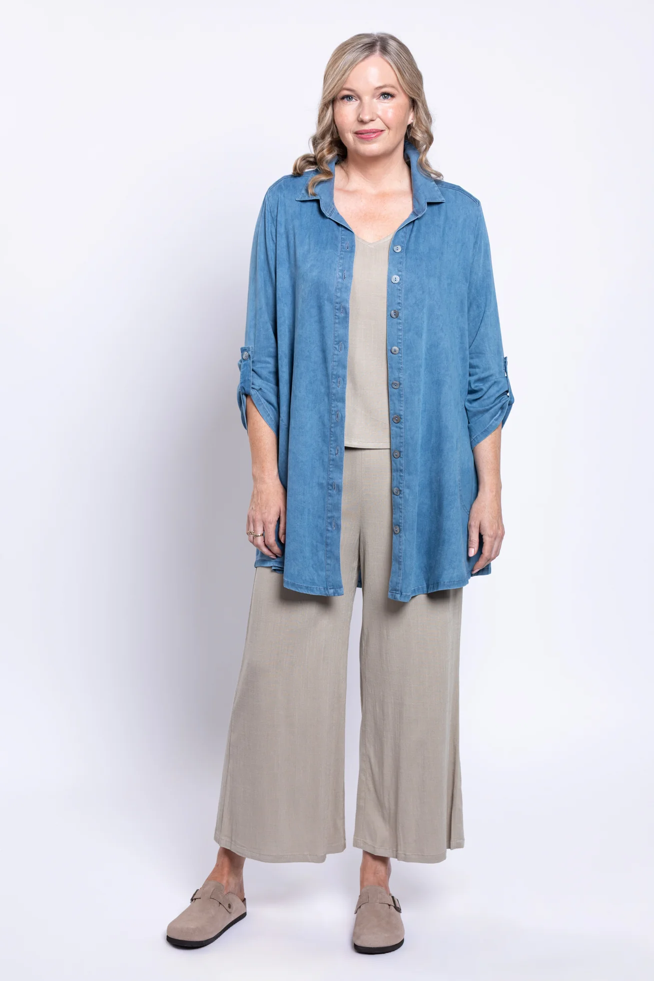 Gill Blouse,Tencel Denim - Image 7